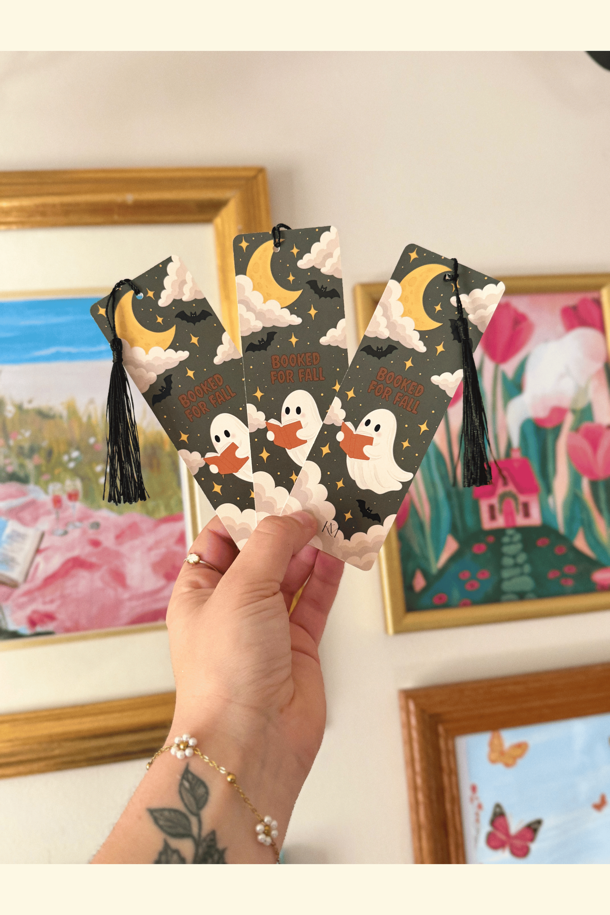 BOOKED FOR FALL BOOKMARK