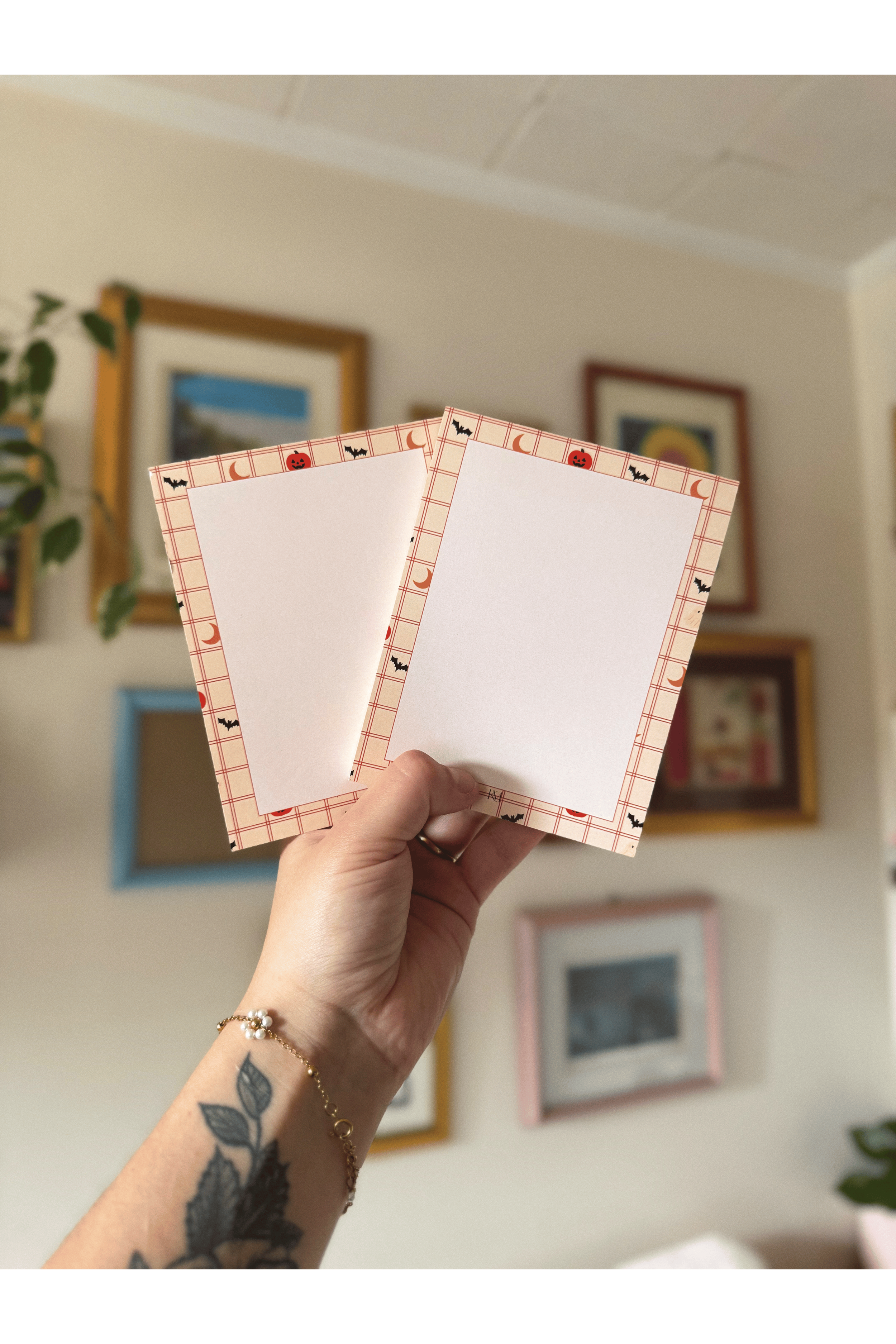 SPOOKY CHECKERS NOTEPAD
