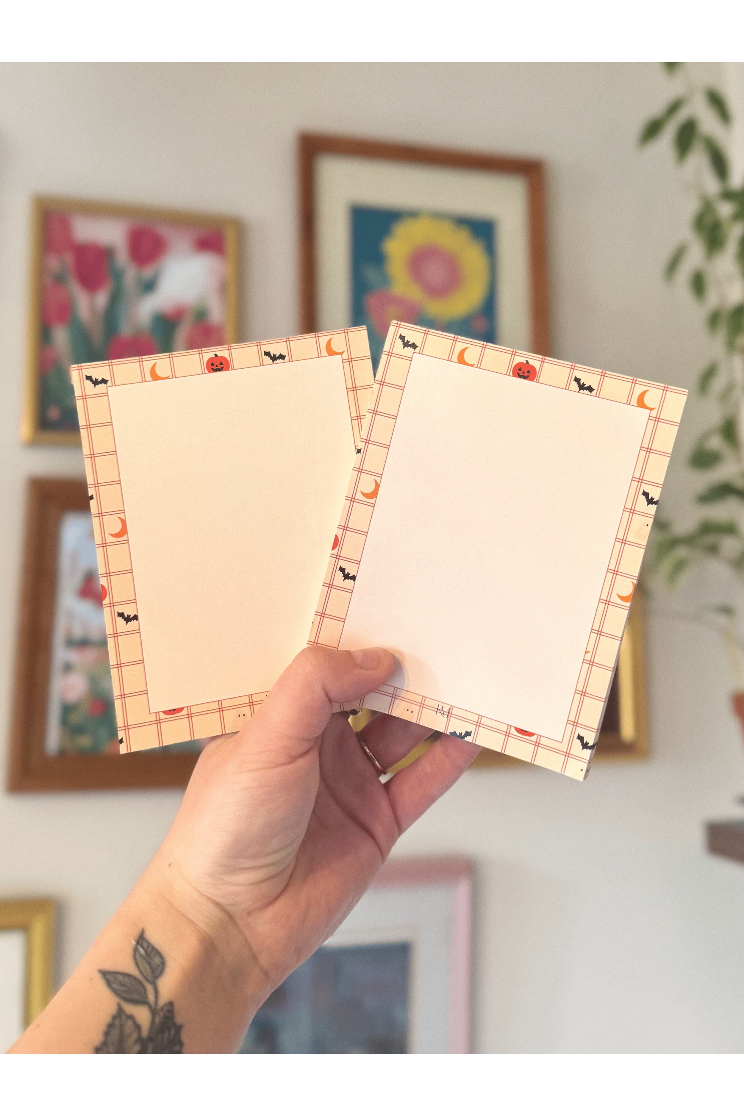 SPOOKY CHECKERS NOTEPAD