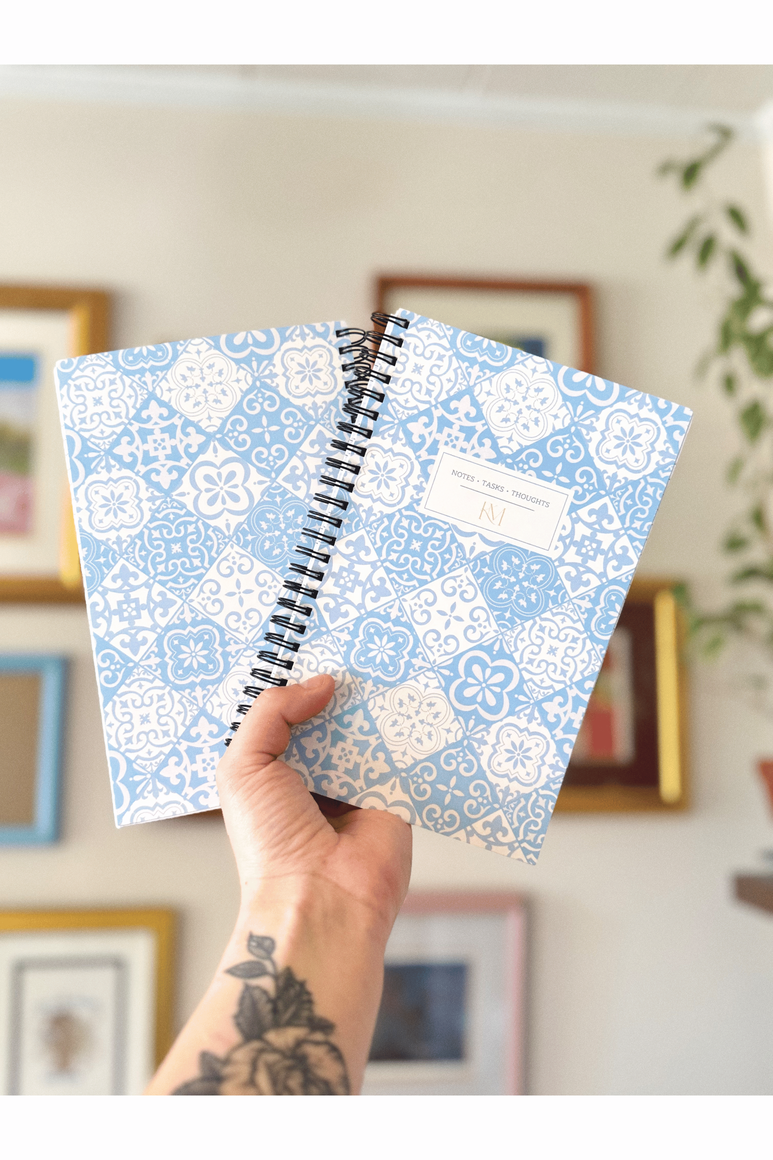 BLUE TILE NOTEBOOK