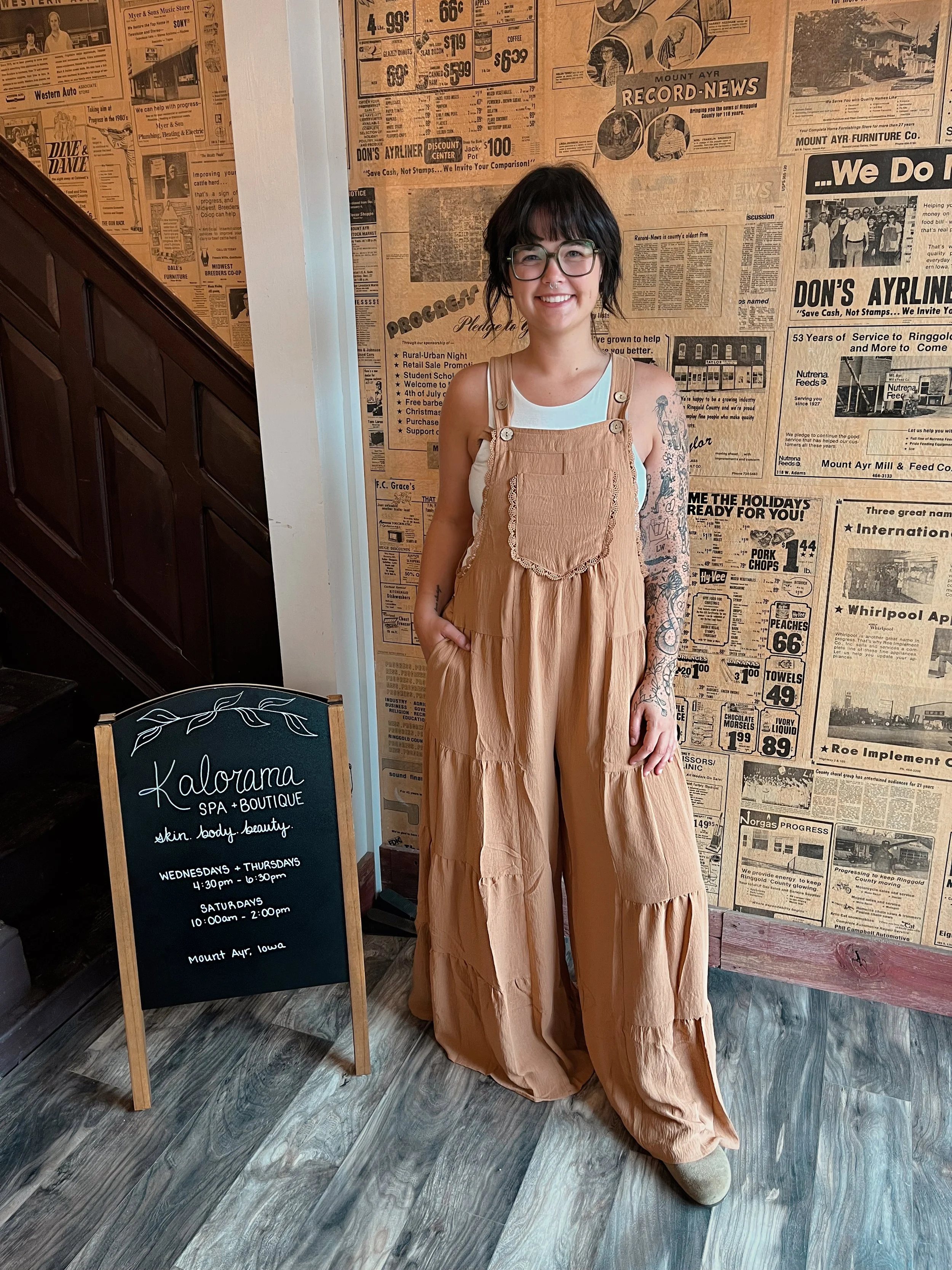 Camel Airflow Wide Leg Jumpsuit