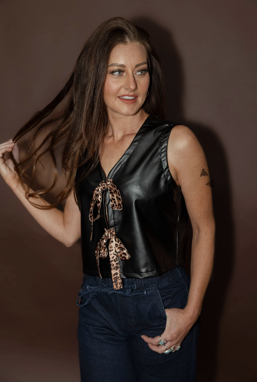 Leopard Lasso Vest Top