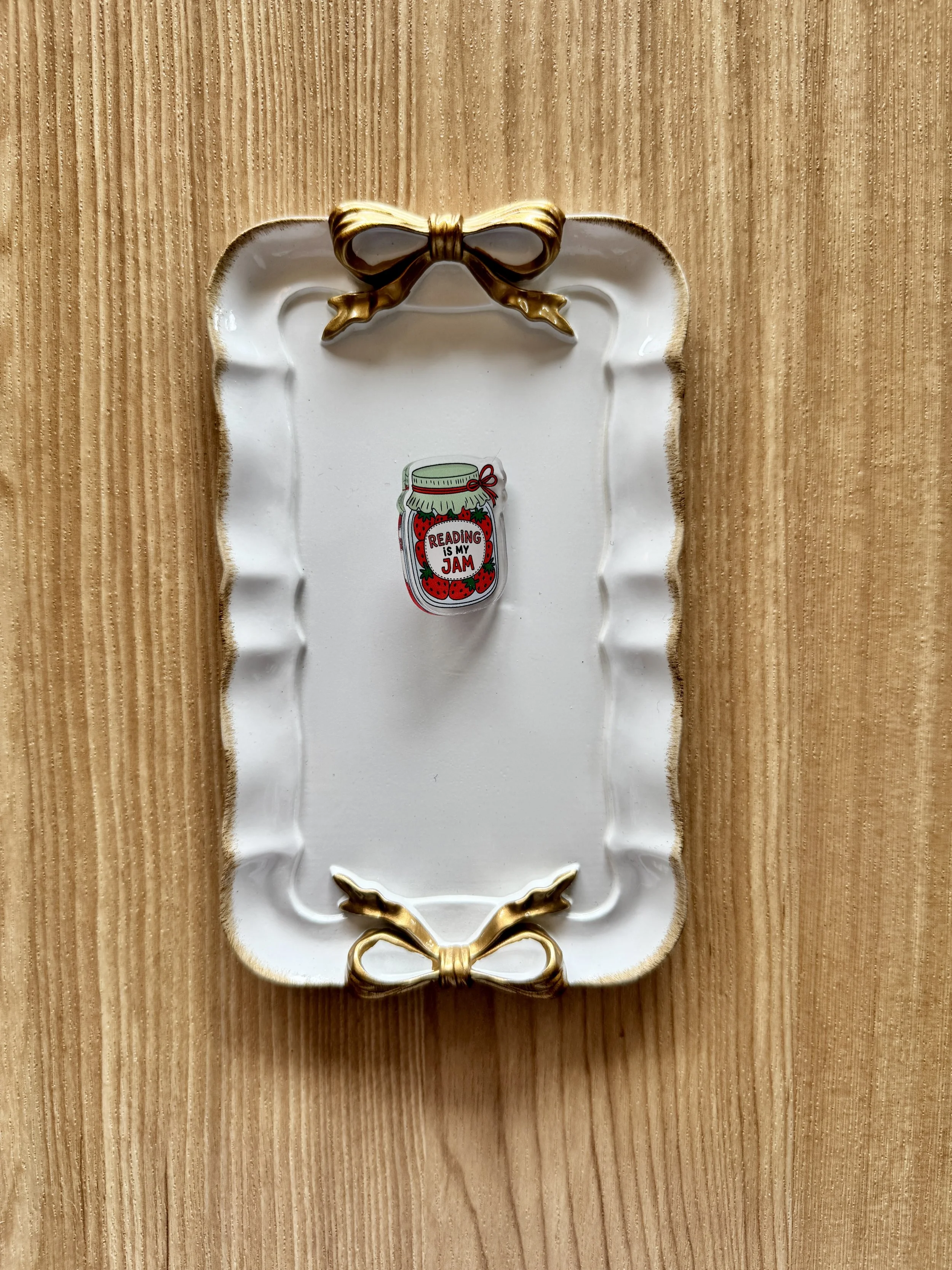 Reading Is My Jam Acrylic Pin