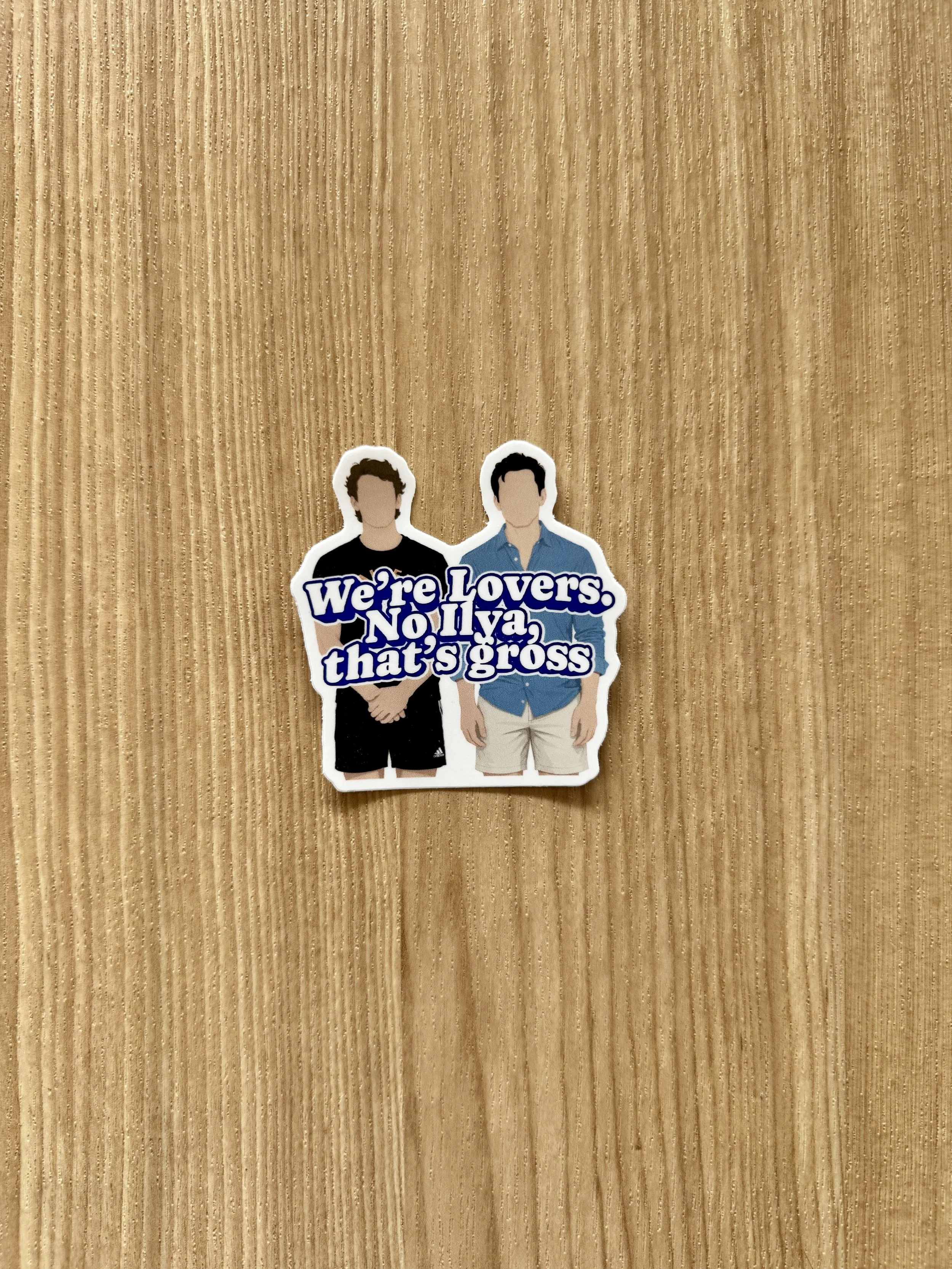 We're Lovers Vinyl Sticker