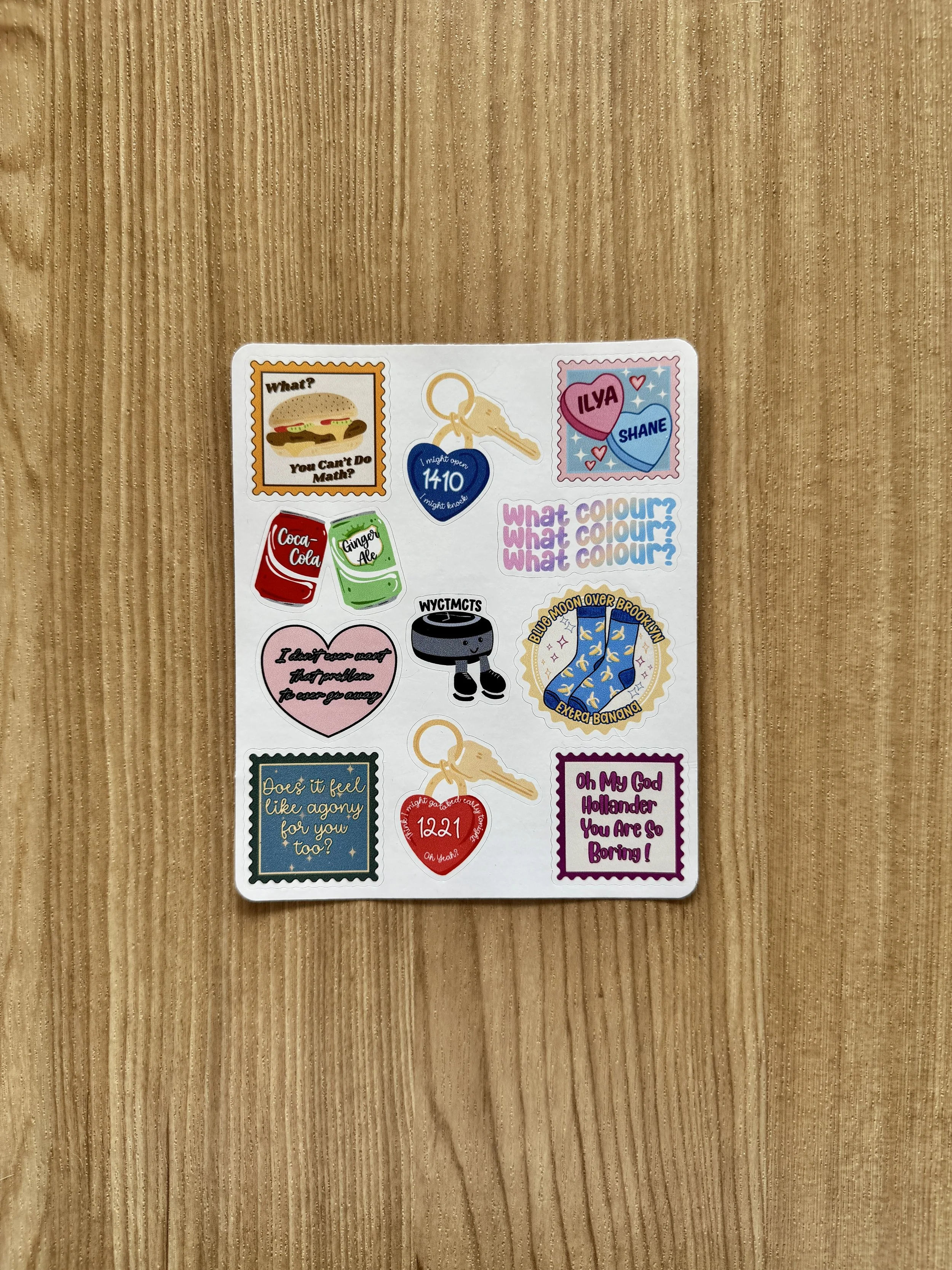 Hockey Romance Vinyl Sticker Sheet