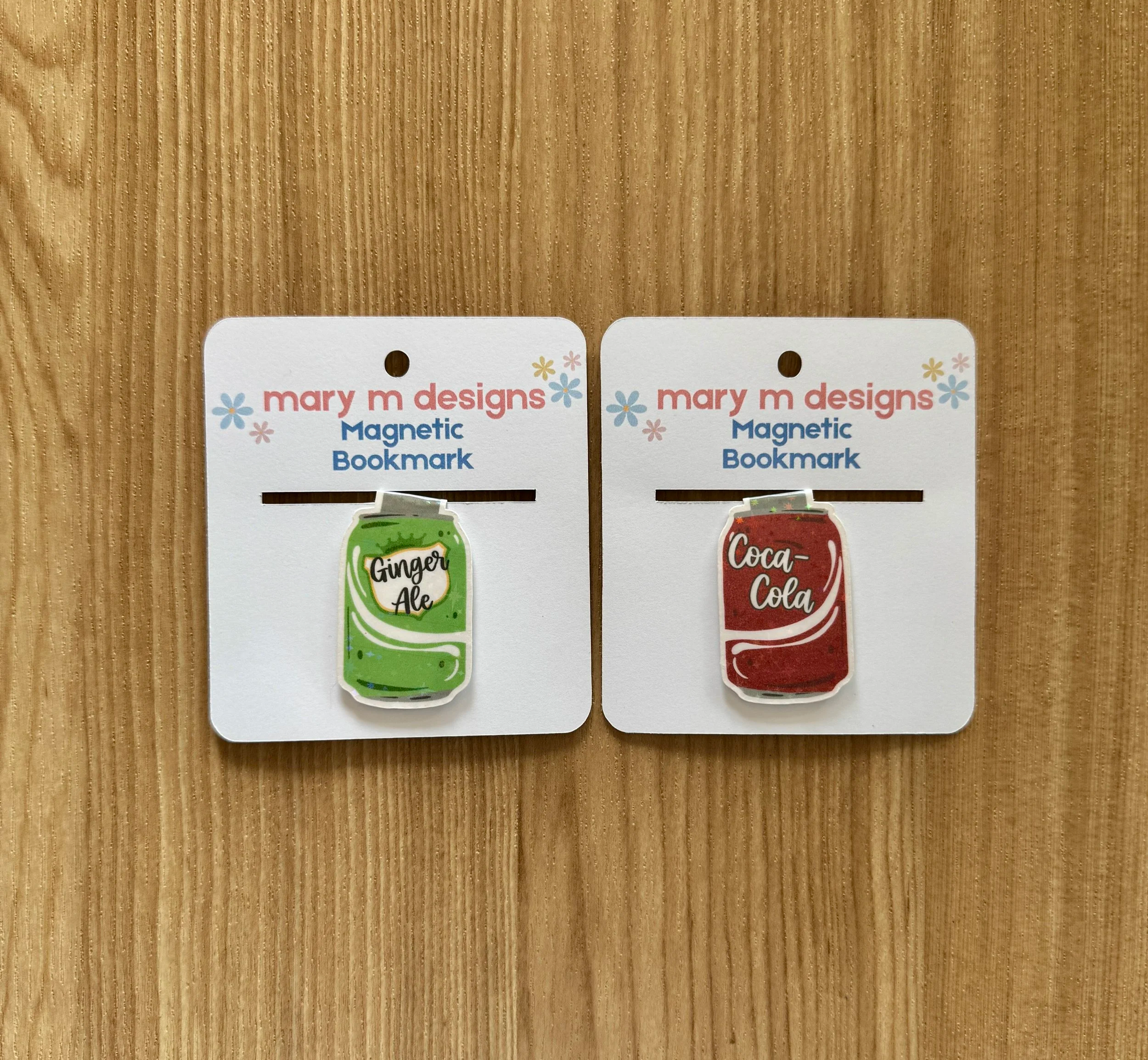 Gingerale & Coca Cola Magnetic Bookmark