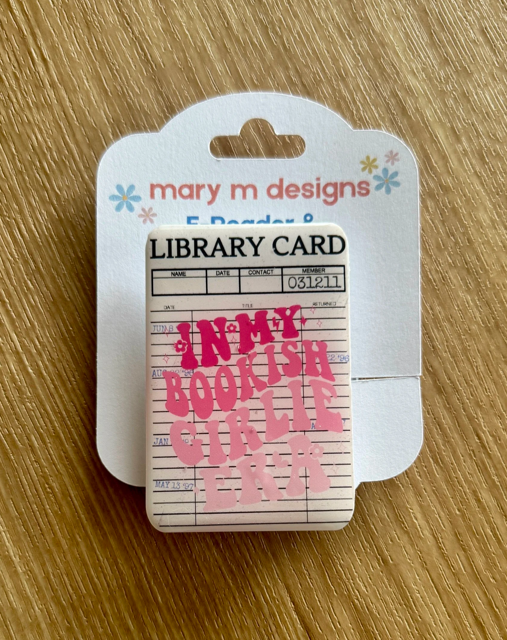 In My Bookish Girlie Era E-Reader Grip