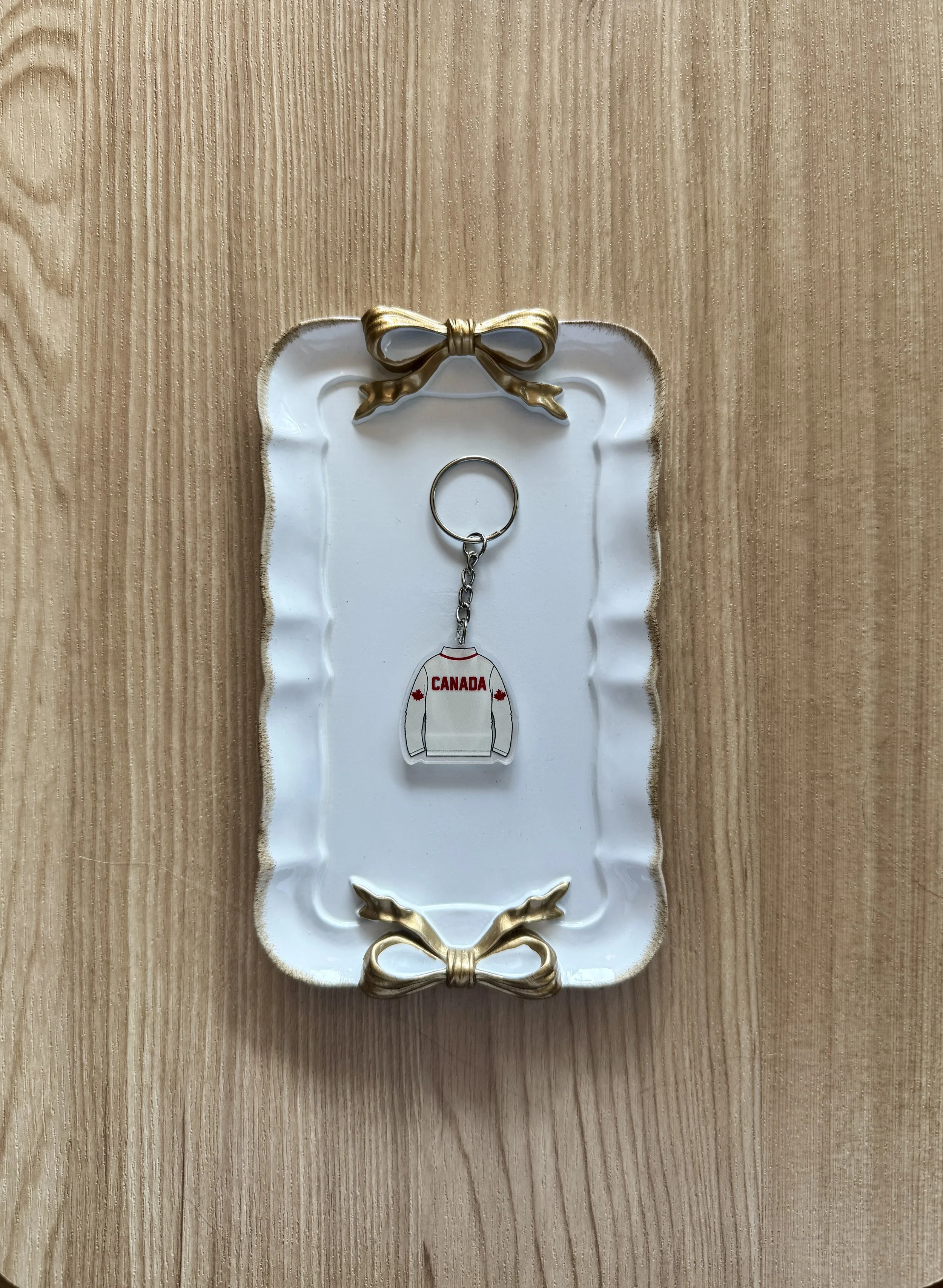 Canada Fleece Acrylic Keychain