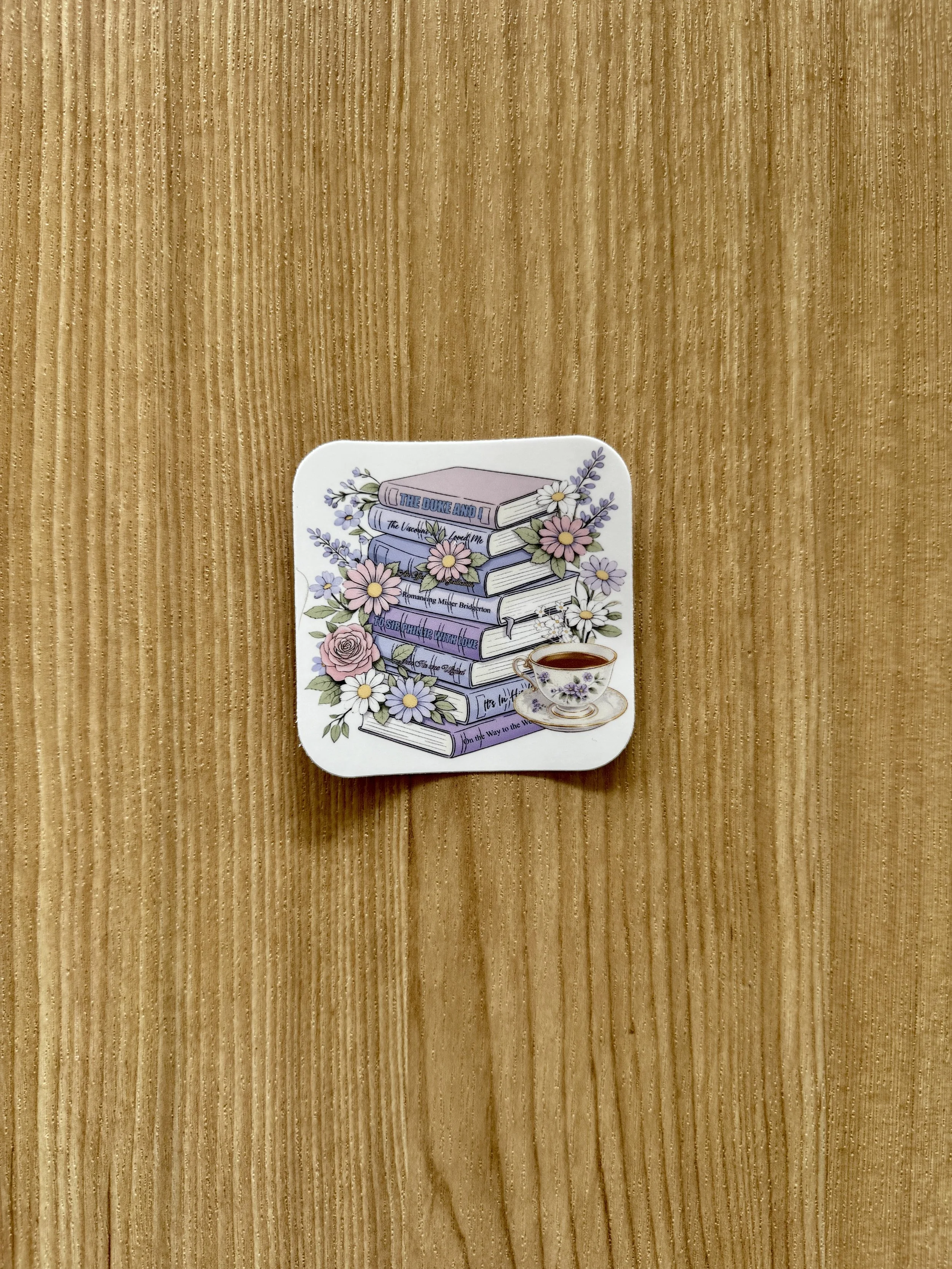 Bridgerton Book Stack Vinyl Sticker