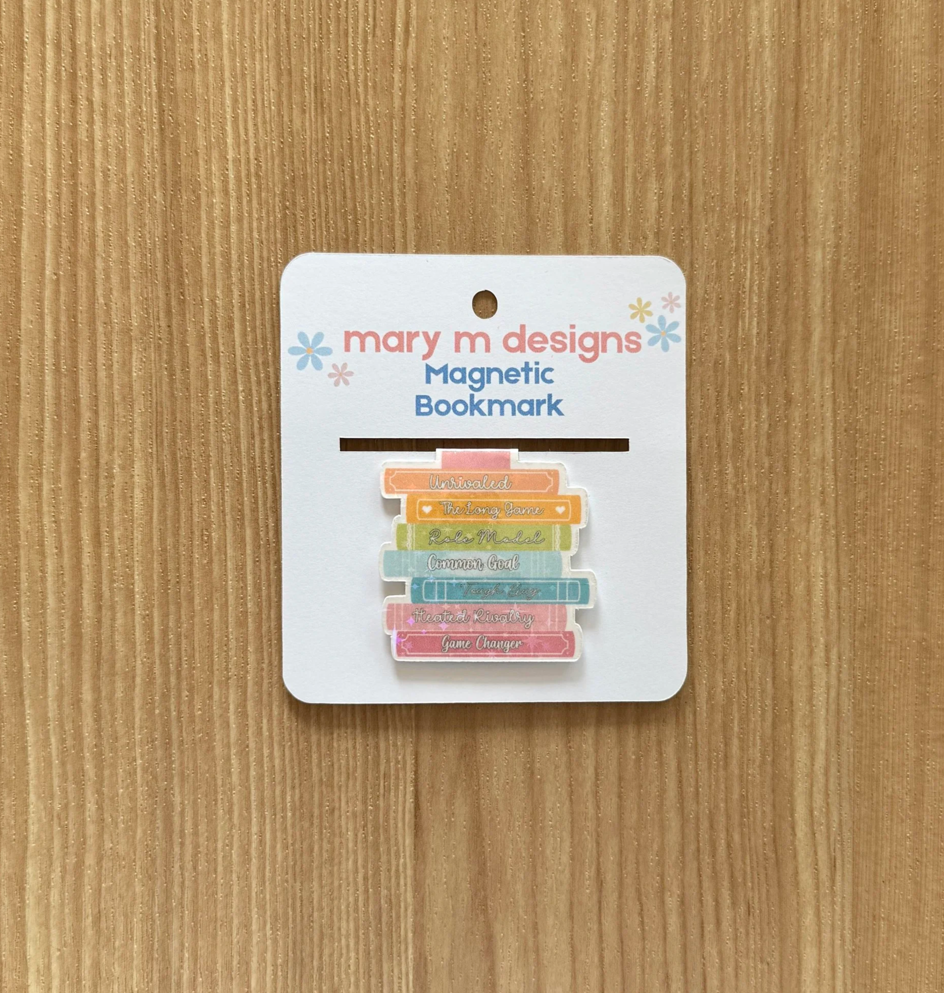 Game Changers Series Book Stack Magnetic Bookmark