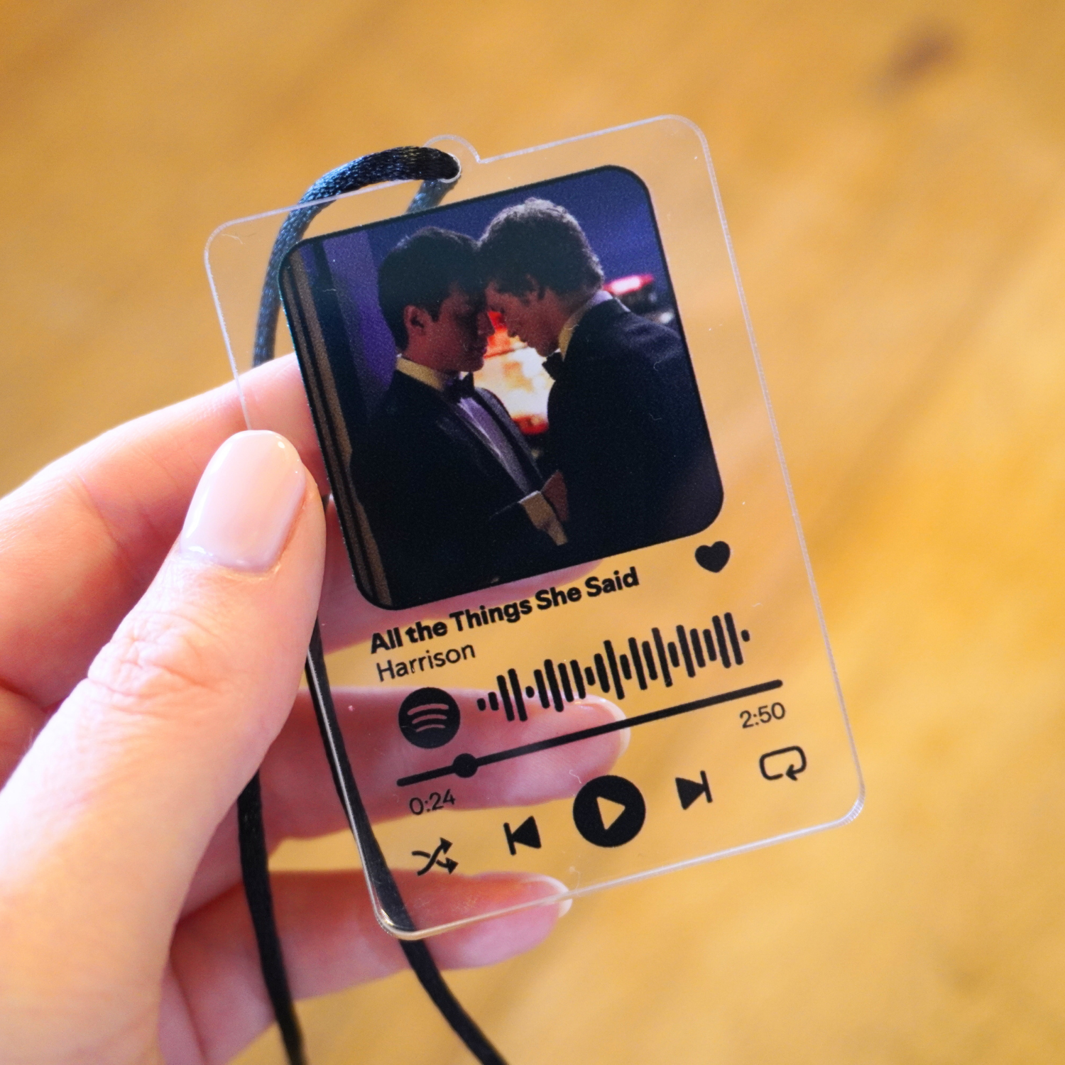 All the Things She Said Spotify Car Charm