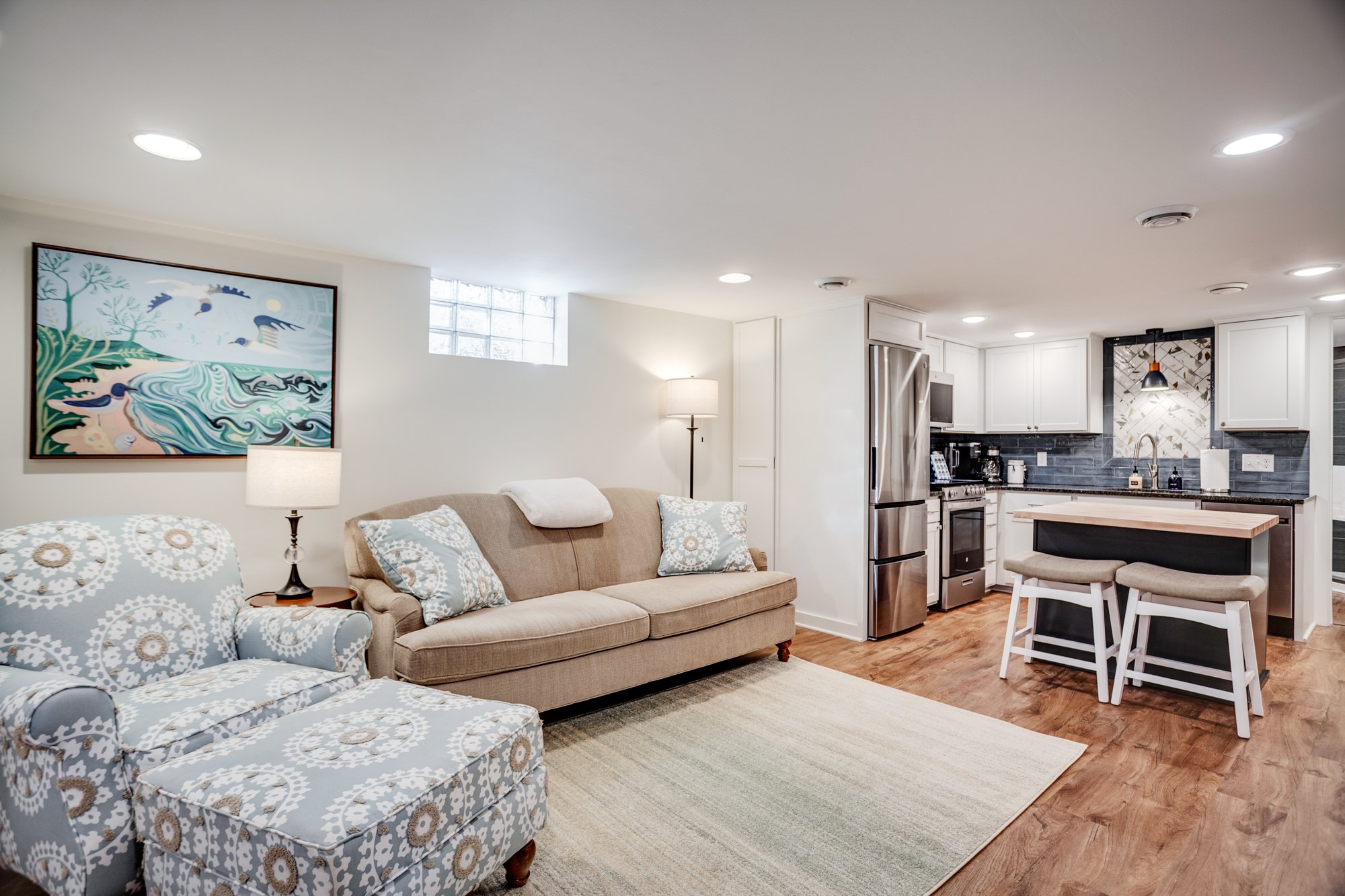 From blank basement to incredible guest suite