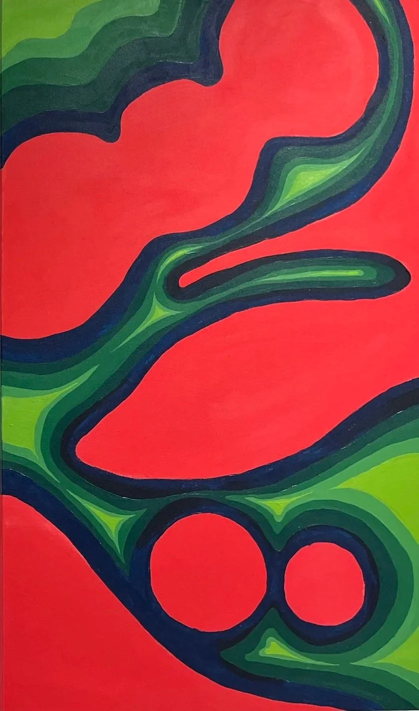 “Abstract Crow 2” - Jan 2025, Acrylic on Canvas, 115 x 70cm