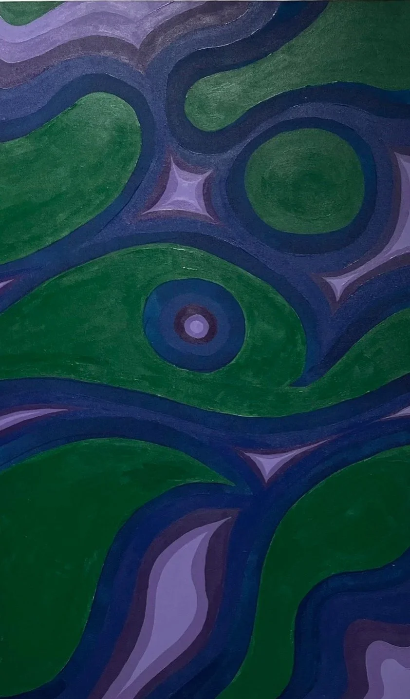 “Abstract Crow 1” - Jan 2025, Acrylic on Canvas, 115 x 70cm