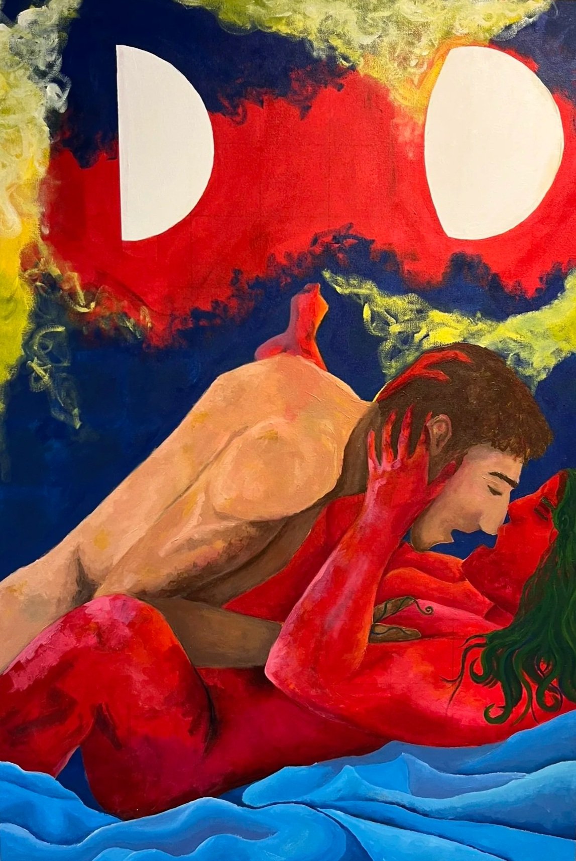 "Bruschetta 2" - 2026, Acrylic with Oil Glazing on Canvas, 130 x 90 cm