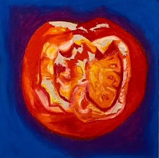 Oil Pastel on MDF, 15 x 15cm