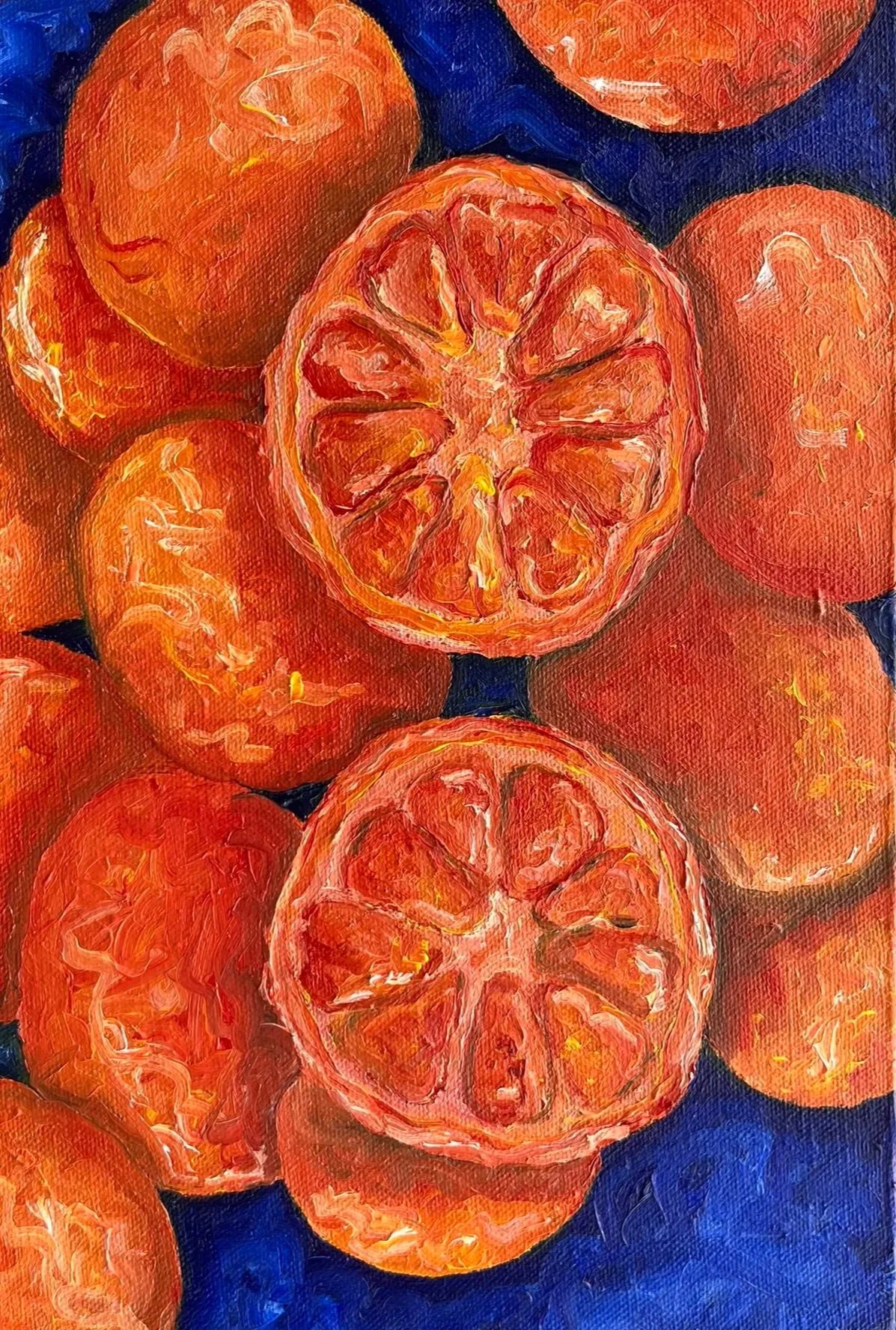 "Orange You Glad?" - 2026, Oil on Canvas, 20 x 30cm