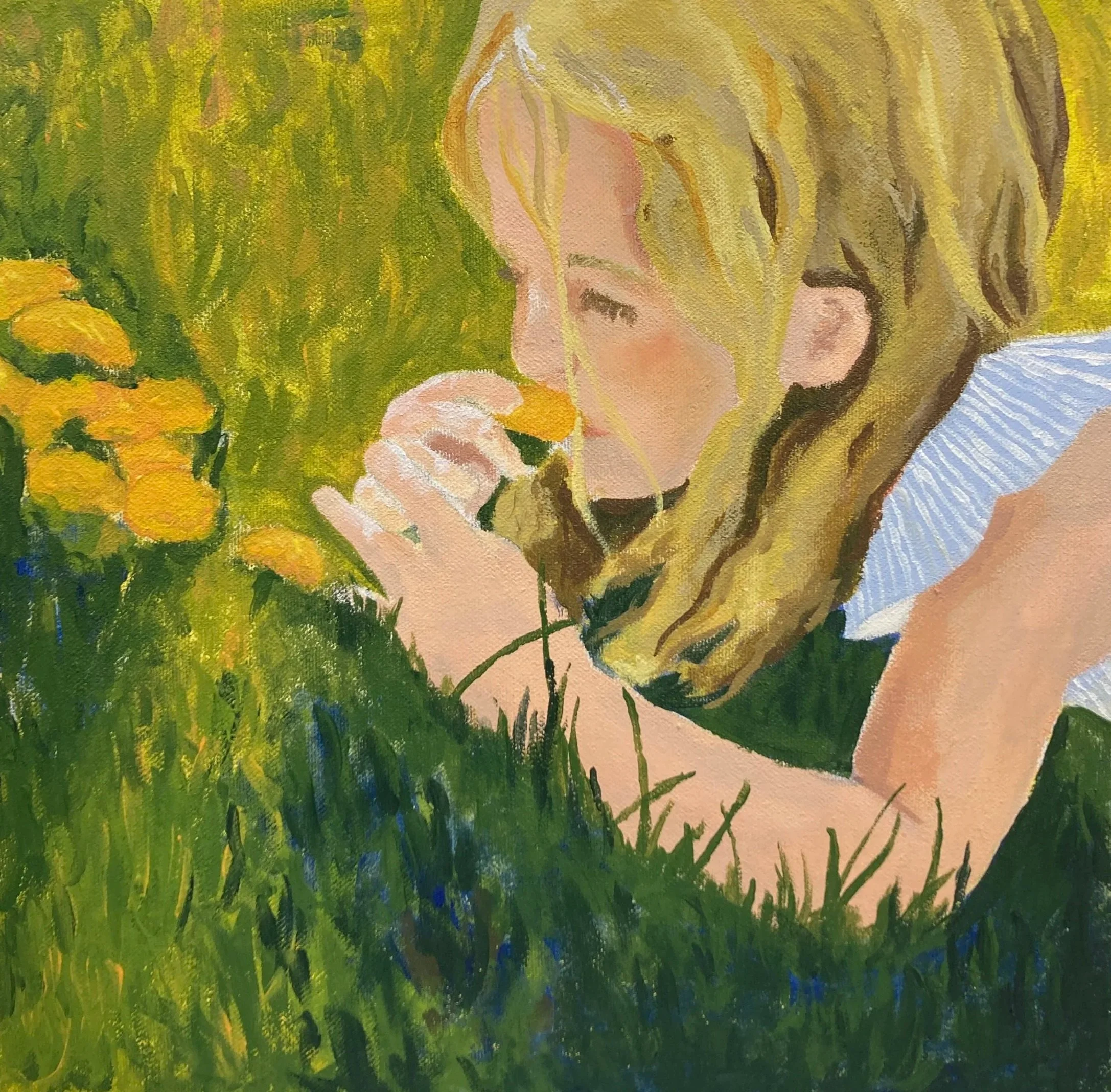 "Dear Florrie," - 2024, Acrylic on Canvas 