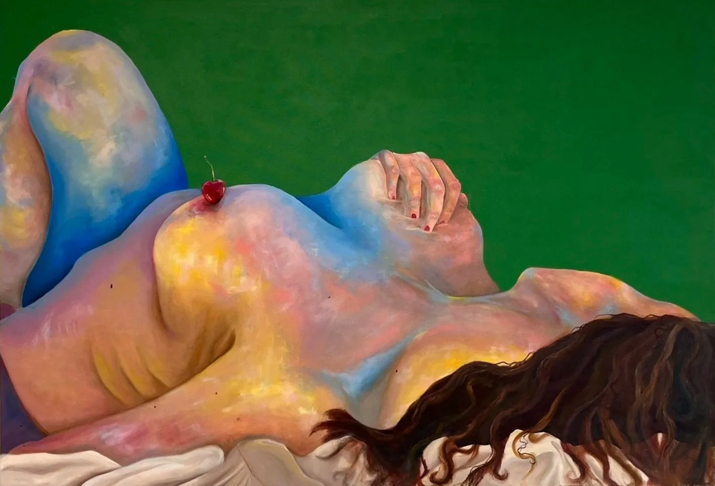 "Cherry on Top" - 2026, Oil on Canvas, 130 x 90cm
