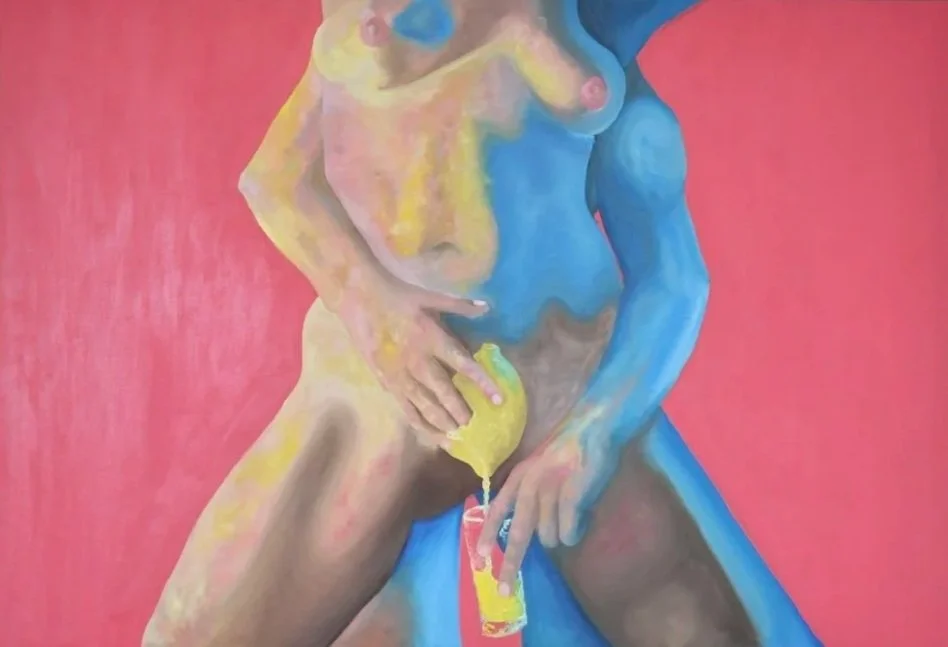 "When Life Gives You Lemons, Make Lemonade" - 2026, Oil on Canvas, 130 x 90cm