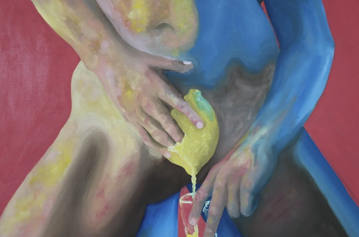 "When Life Gives You Lemons, Make Lemonade" - 2026, Oil on Canvas, 130 x 90cm