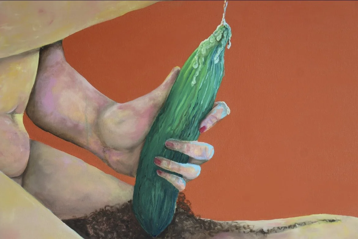 "Cool as a Cucumber" - 2026, Oil on Canvas, 130 x 90cm