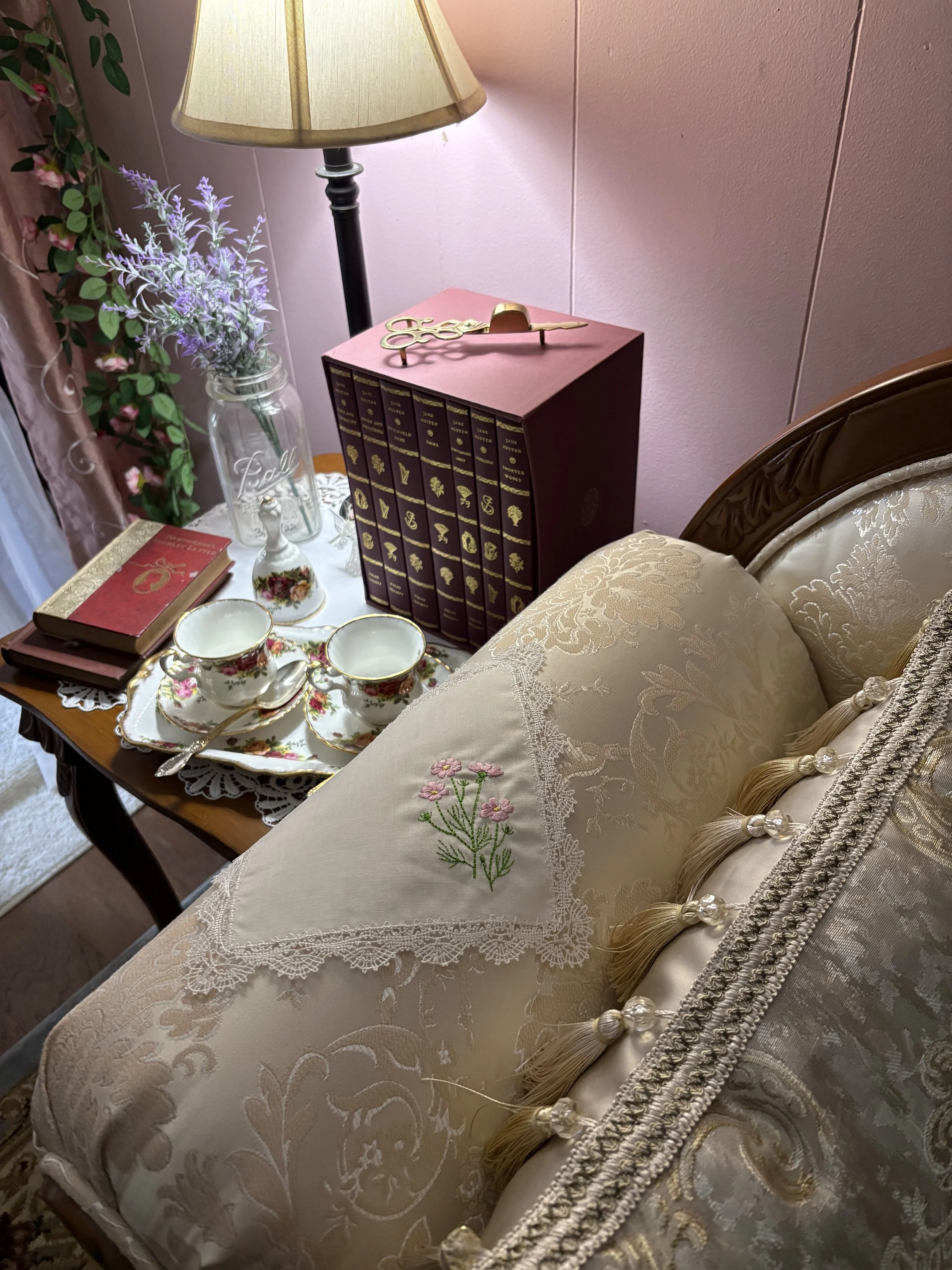 Pink Cosmos Heirloom Handkerchief chaise.jpeg