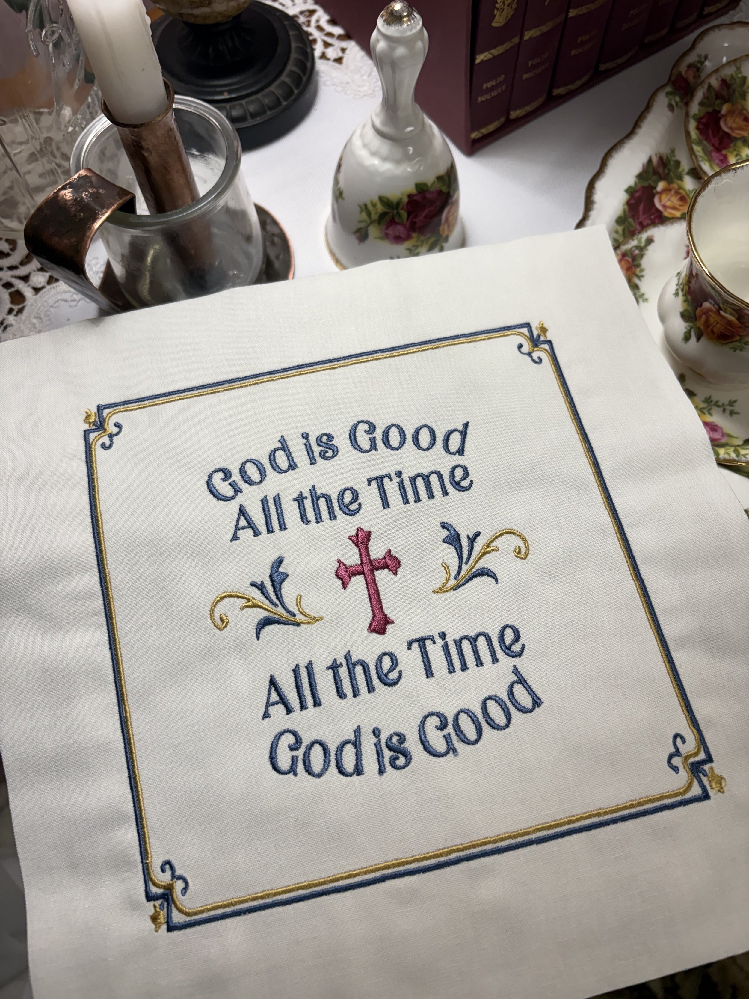 God is Good Embroidered Fabric Panel.jpeg