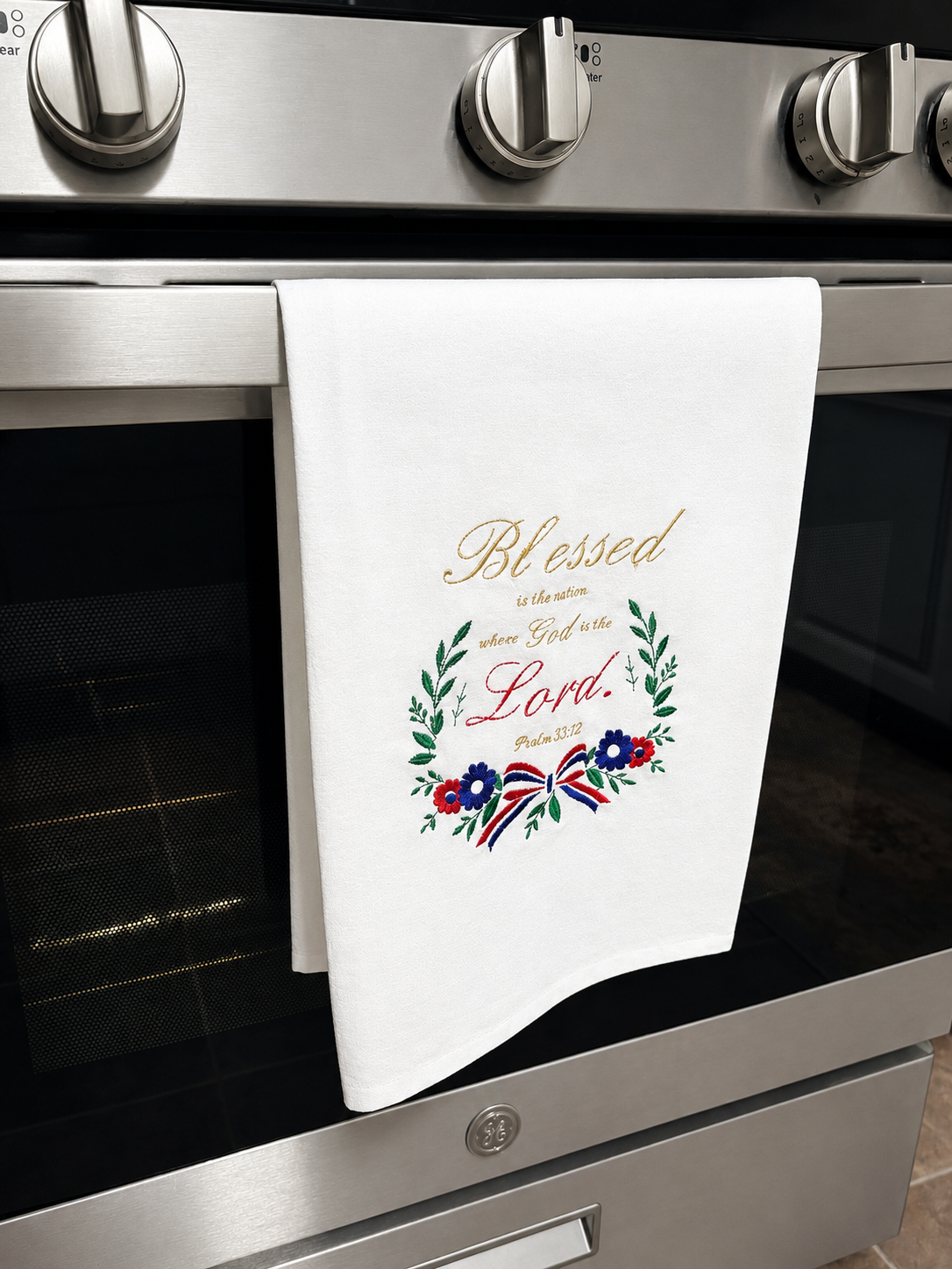 Patriotic Embroidered Tea Towel stove.png