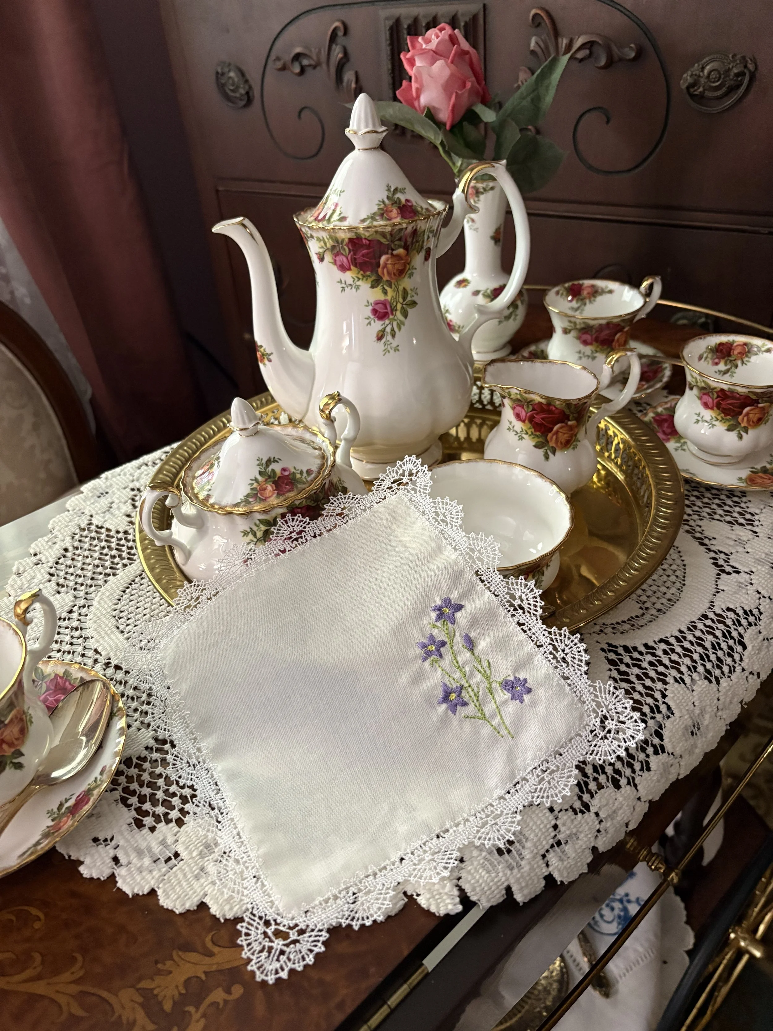 Faithful Violet Heirloom Handkerchief tea.jpeg