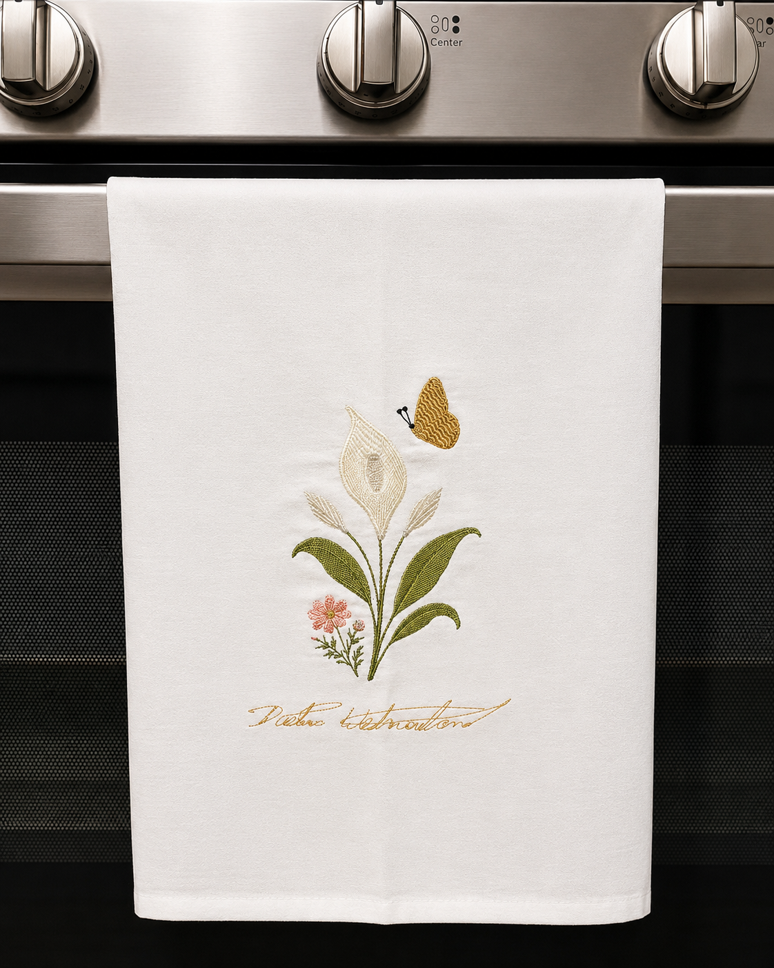 Peace Lily Heirloom Tea Towel kitchen.png