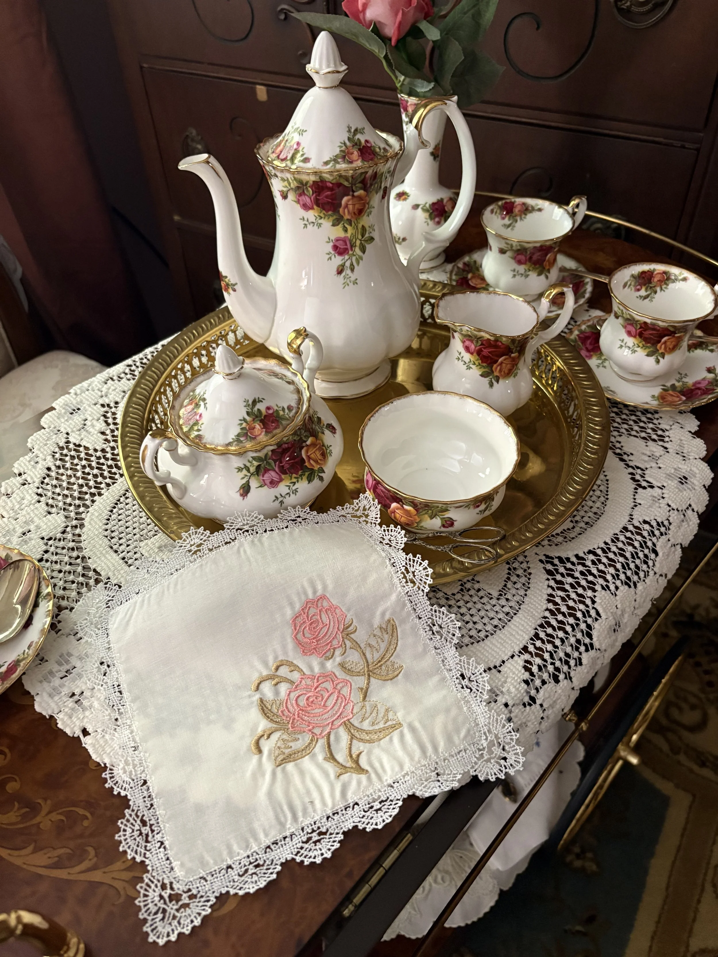 Victorian Rose and Gold Lace Handkerchief tea.jpeg