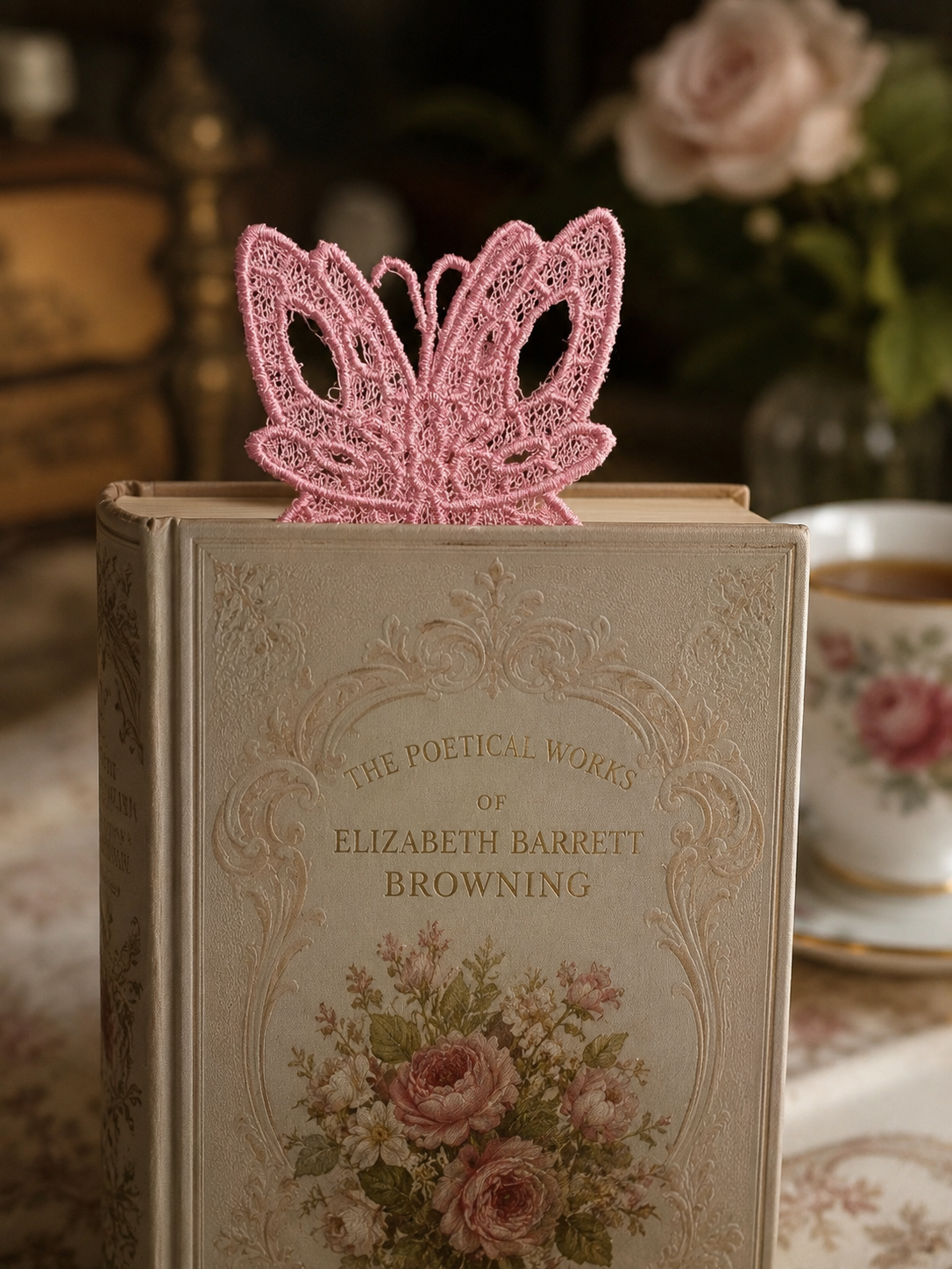 Teatime Butterfly Lace Bookmark book.png