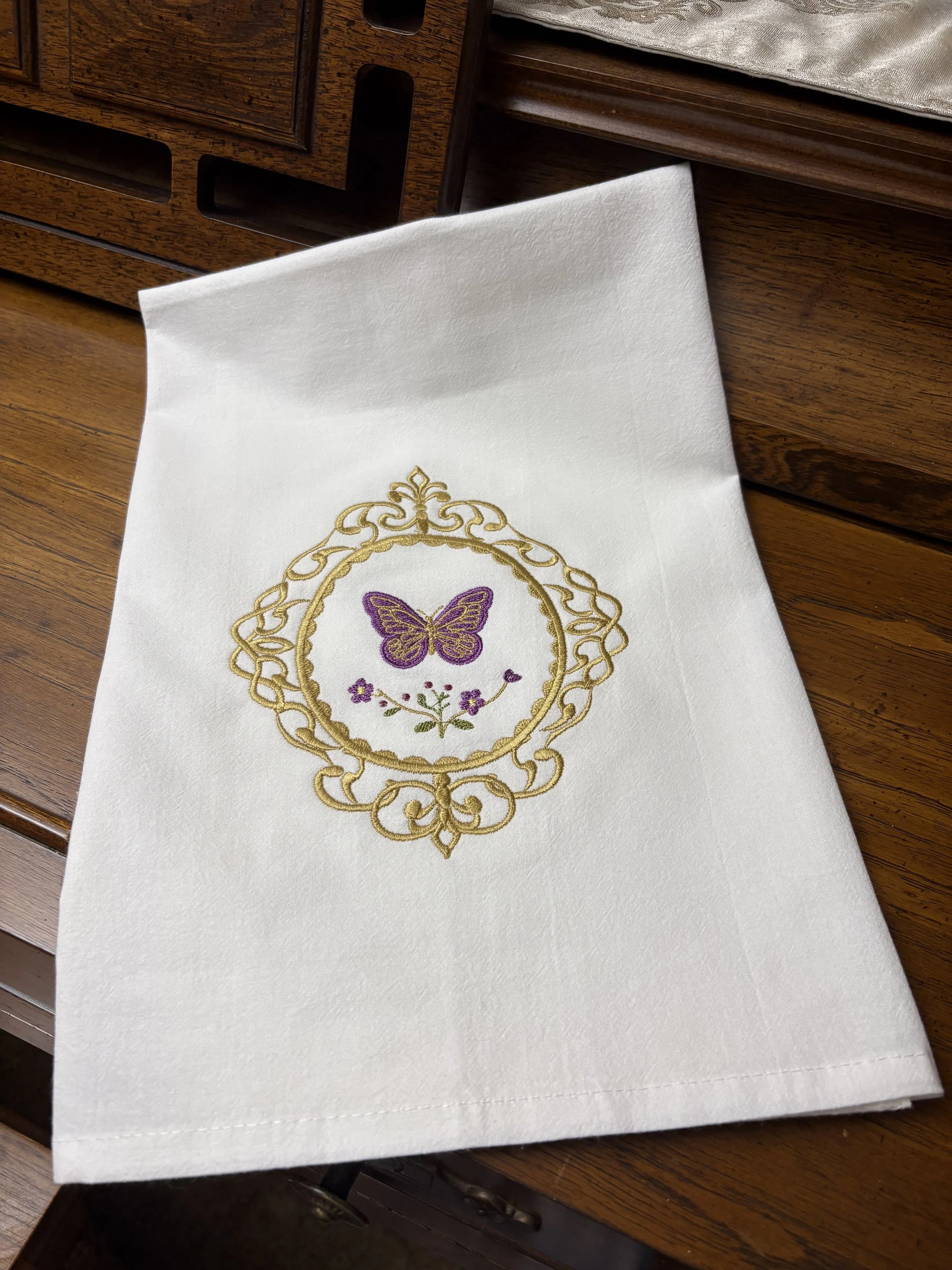 Victorian Cameo Regal Butterfly Tea Towel piano.jpeg