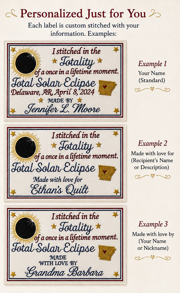 Total Solar Eclipse Commemorative Quilt Label personalization examples.png