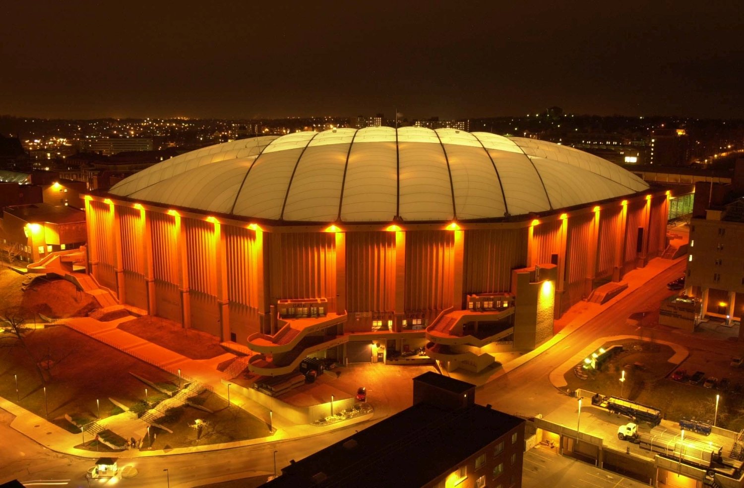 Vintage shot of Syracuse University Carrier Dome
