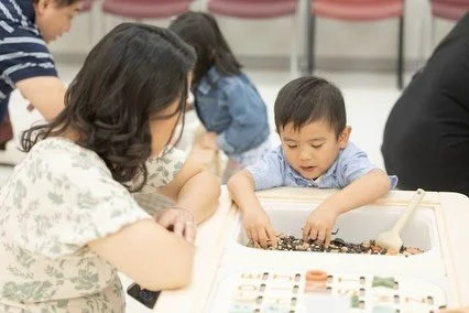 Some of the sweetest moments happen when we slow down and simply let children explore. &hearts;️