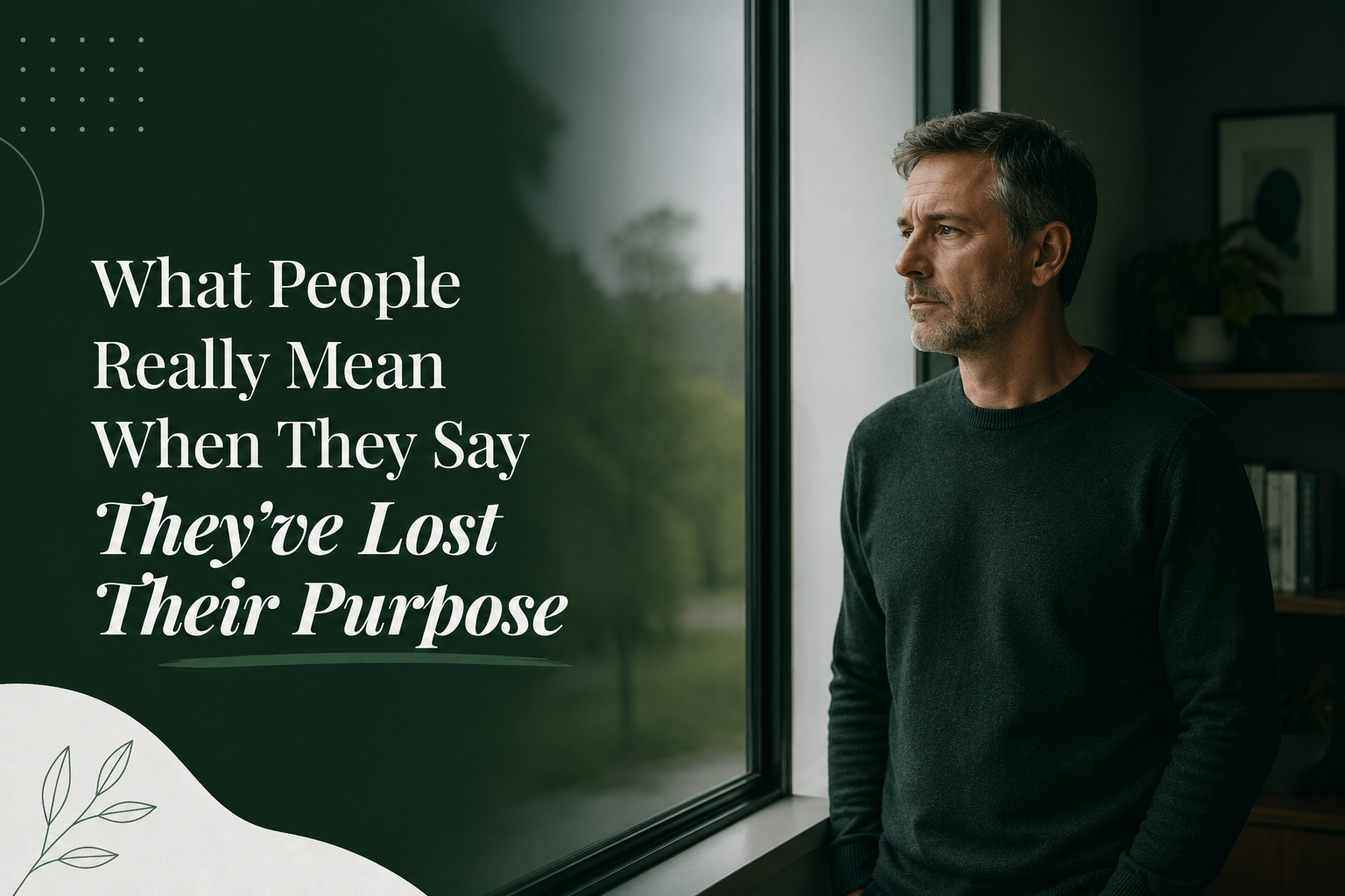 What People Really Mean When They Say They've Lost Their Purpose