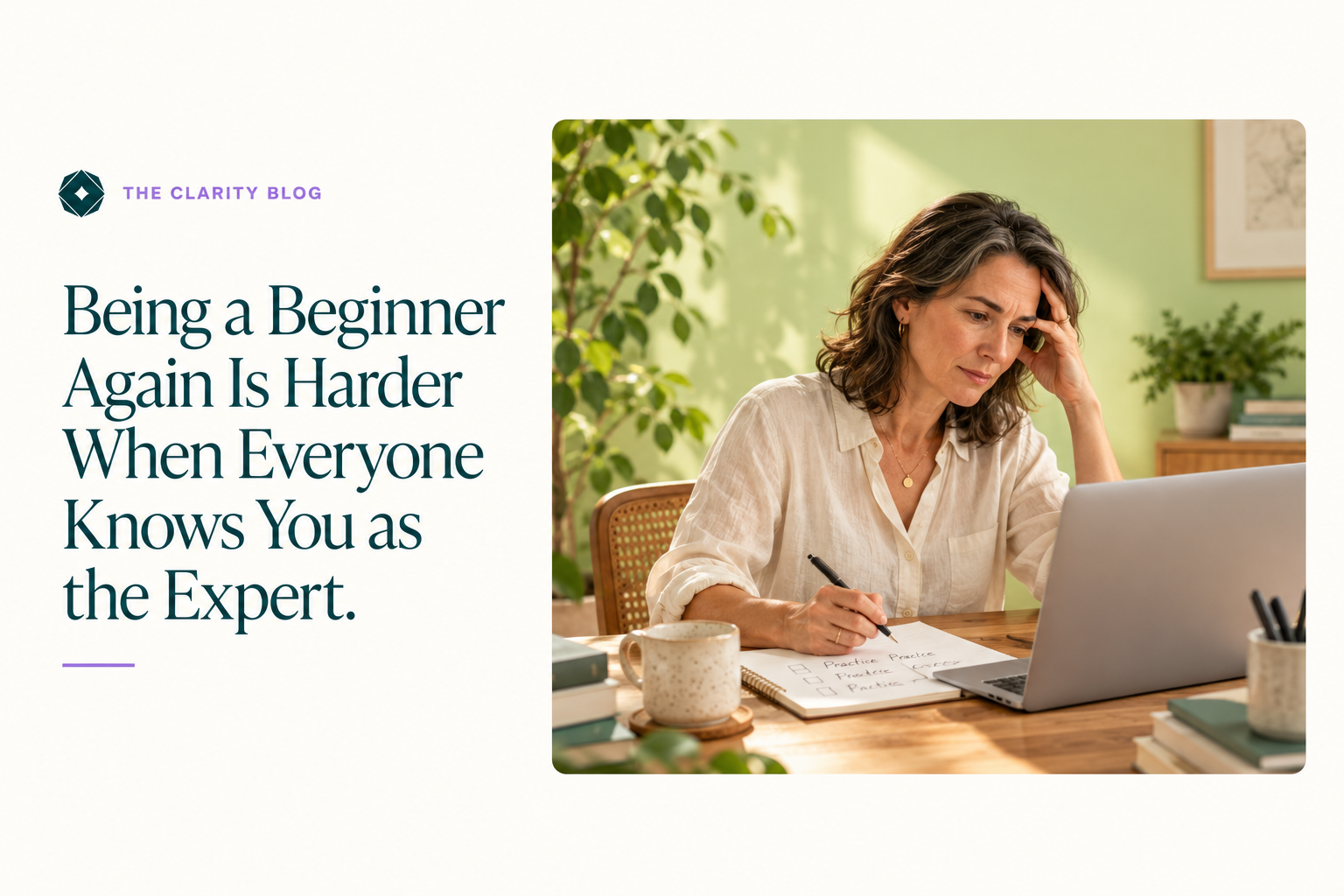 Being a Beginner Again Is Harder When Everyone Knows You as the Expert.