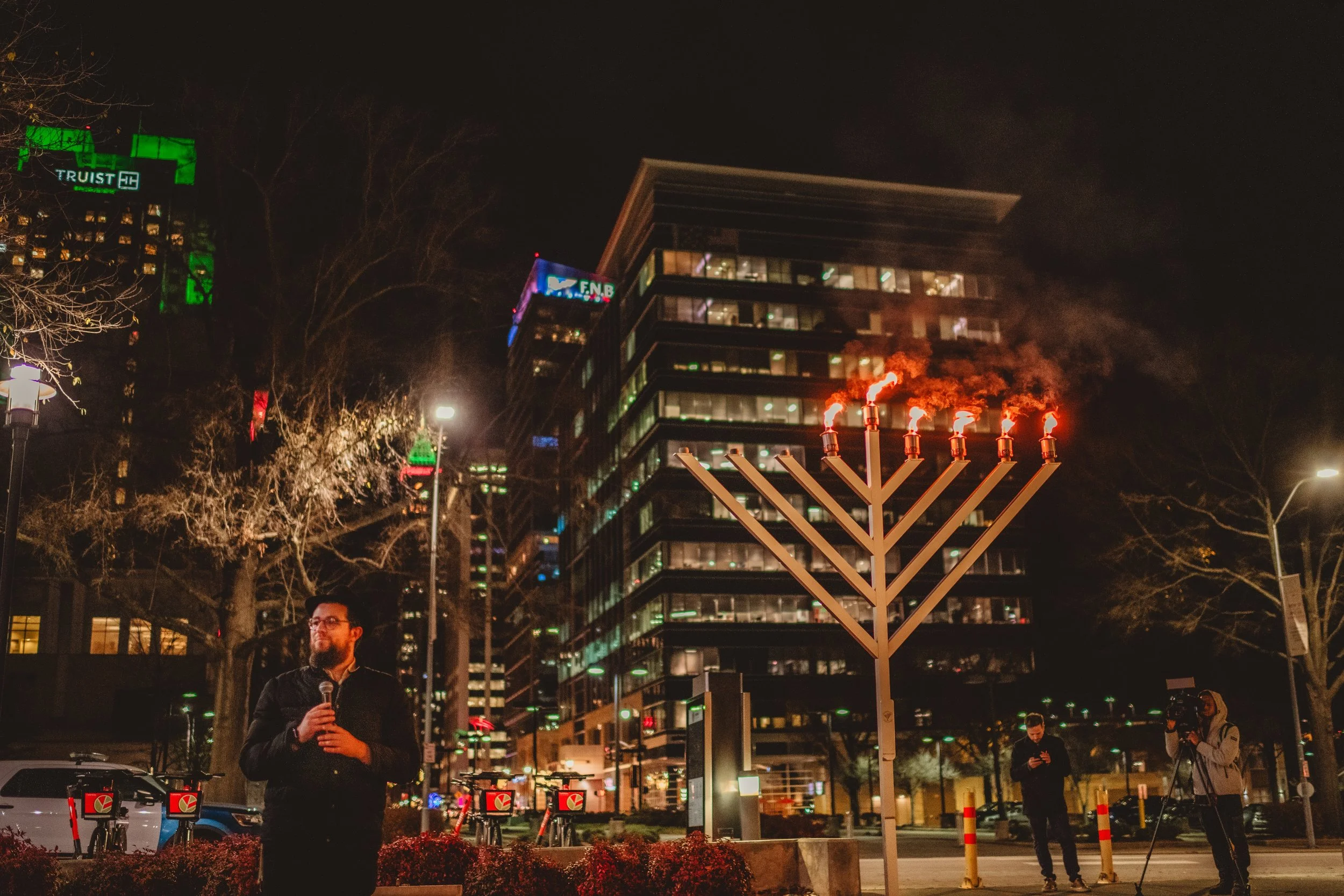 Downtown Raleigh’s Menorah Lighting