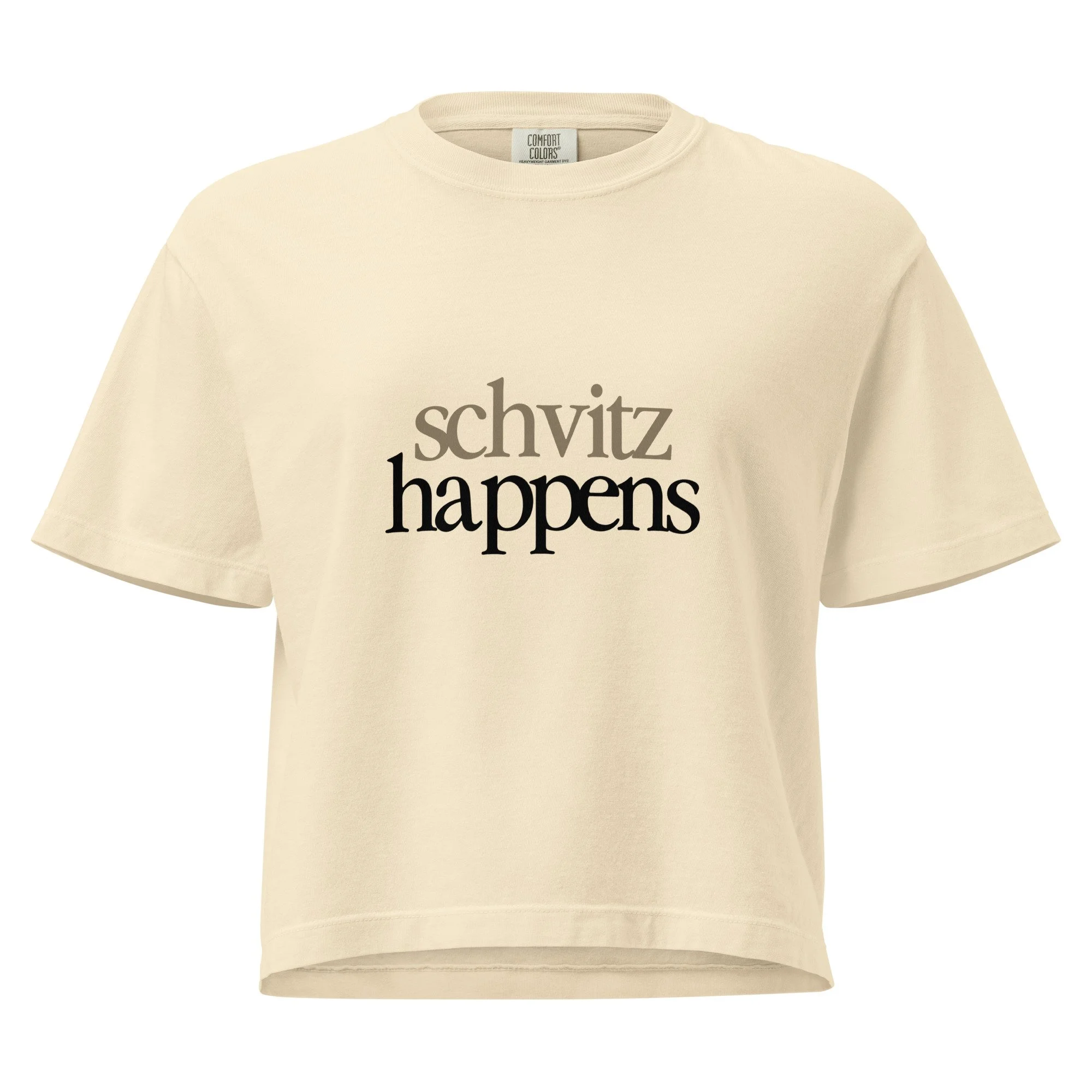 Shvitz Happens - Women’s Heavyweight Boxy Tee