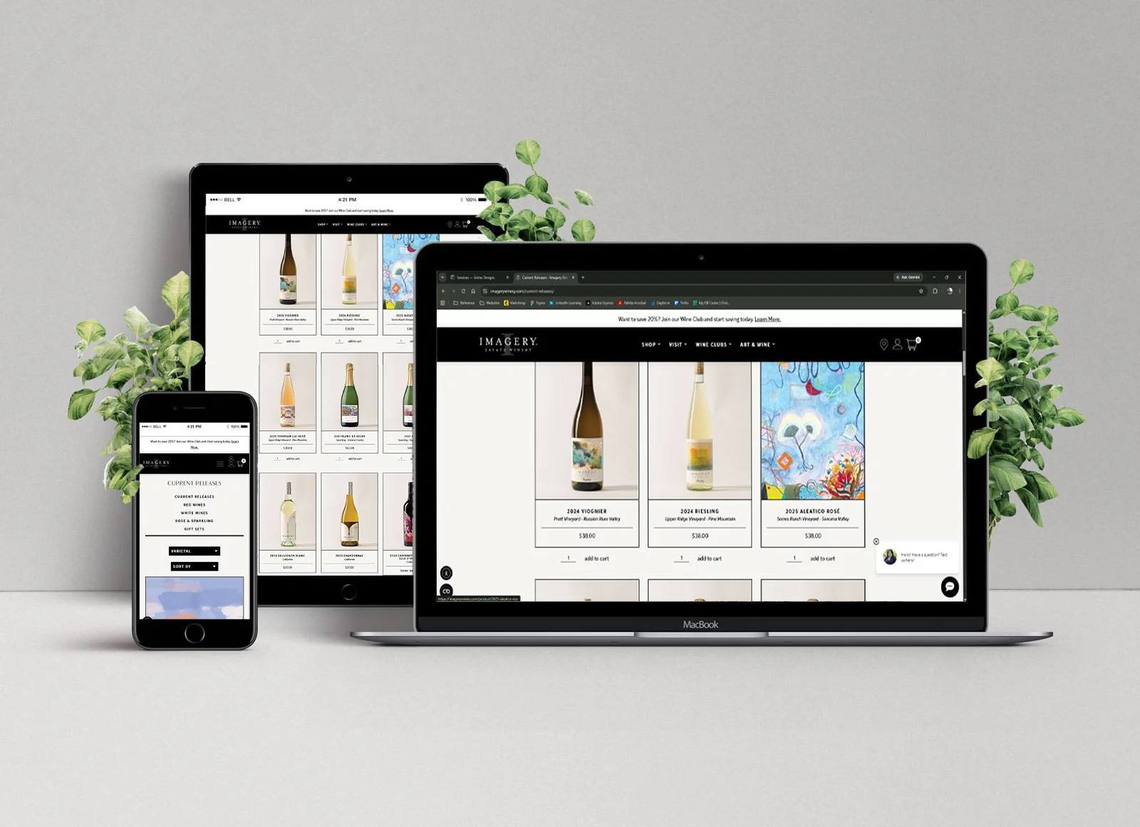 Imagery Estate Winery — Website Redesign