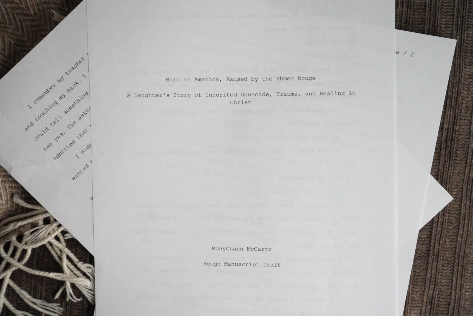 The Story Behind the Memoir