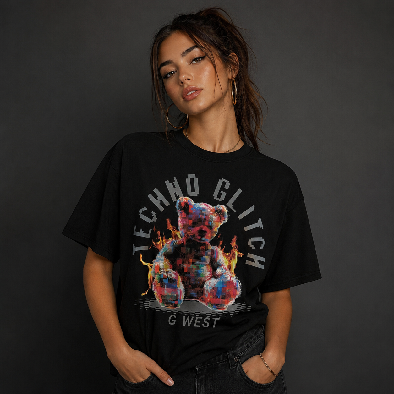 Techno Glitch Tee
