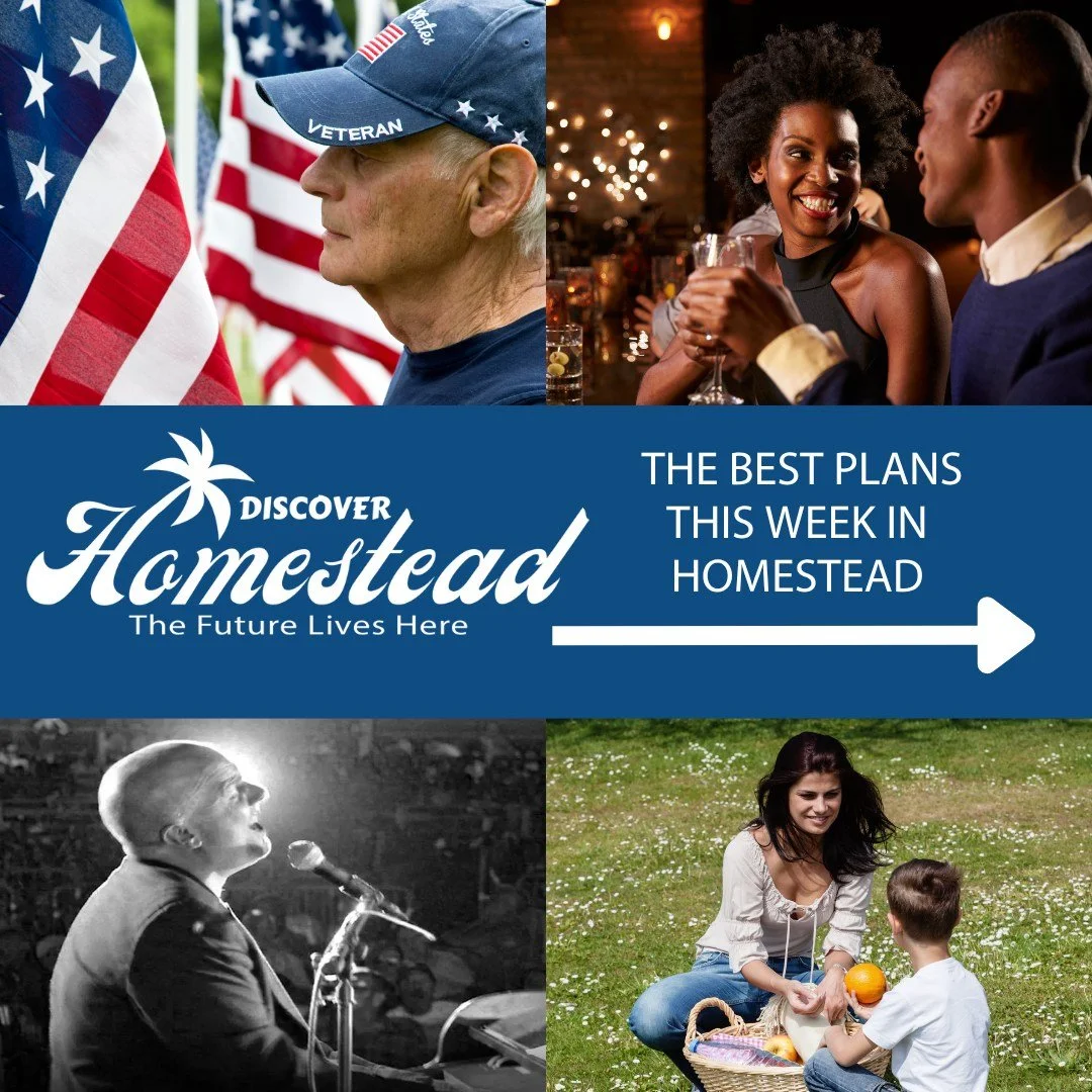 Looking for things to do this week? We&rsquo;ve got you covered!

Enjoy a full lineup of activities in the Homestead area, from Service Beyond the Uniform, a meaningful luncheon honoring veterans and community leaders, to Parents Night Out at the Wil