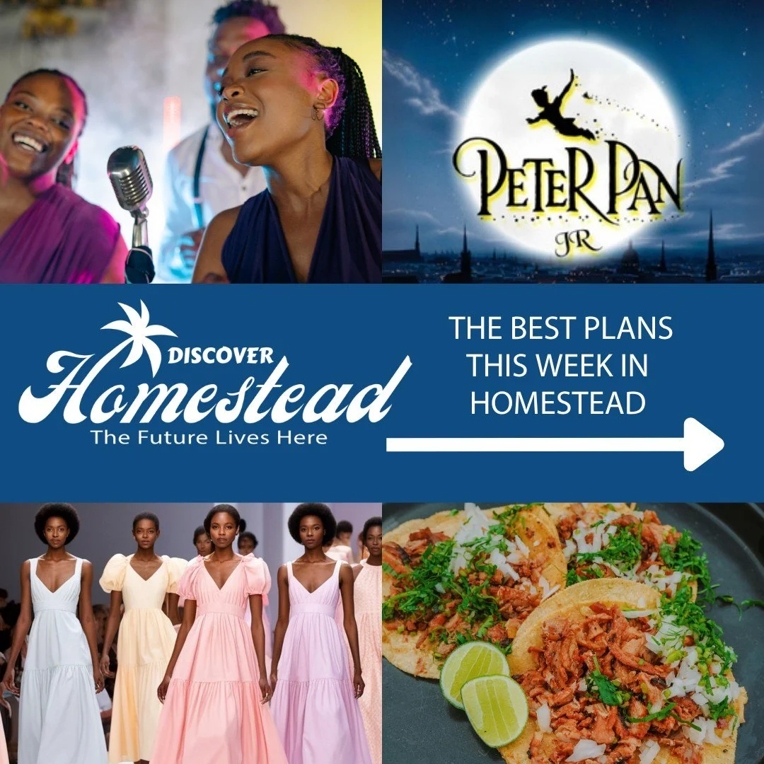 Looking for things to do this week? We&rsquo;ve got you covered!

Enjoy a full lineup of activities in the Homestead area, from Karaoke Night in the Park: Haitian Kompa Night Edition, bringing music, dancing, and energy to Downtown Homestead, to a fu