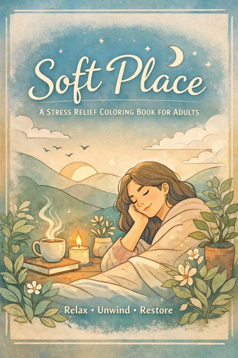 Soft Place: A Stress Relief Coloring Book for Adults