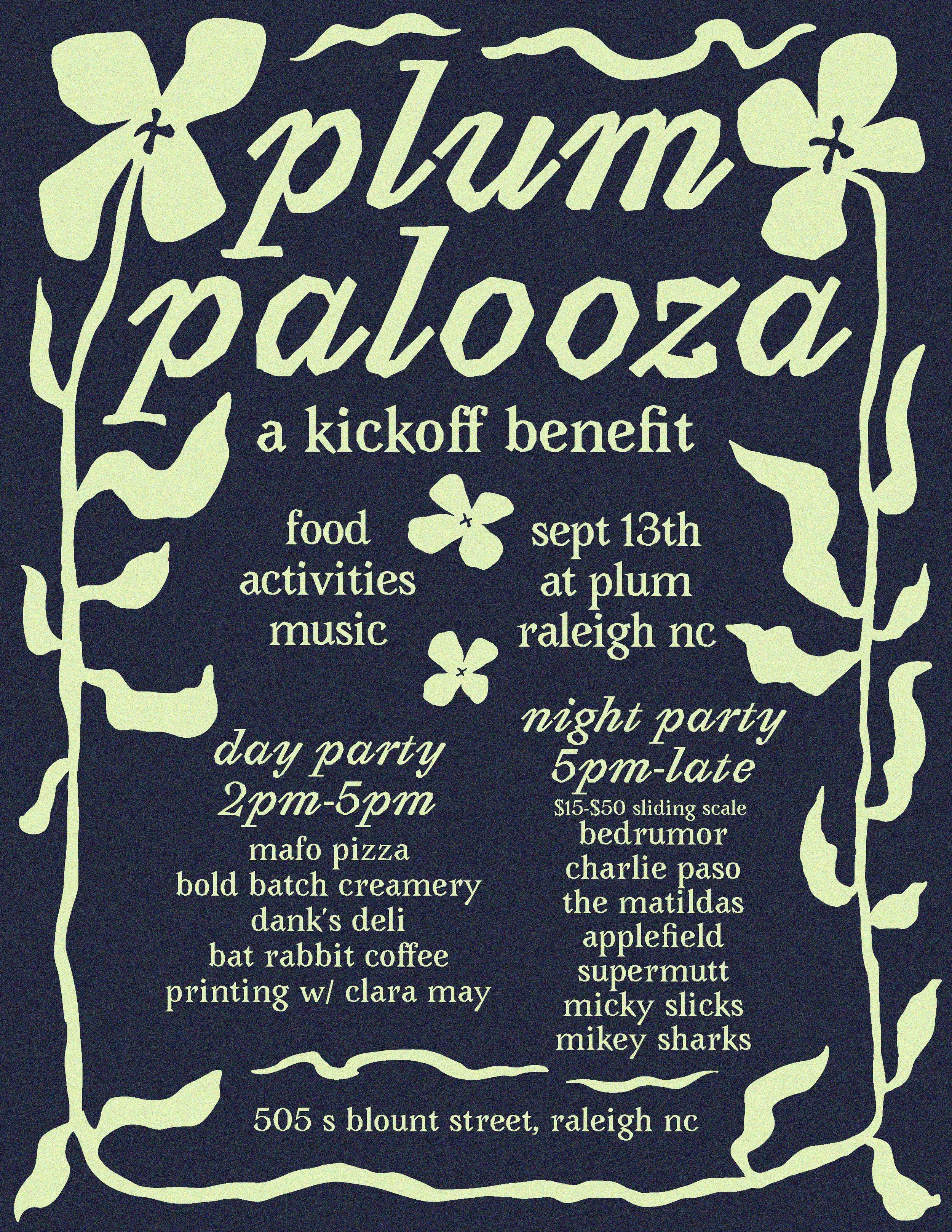 PLUM PALOOZA KICKOFF SHOW