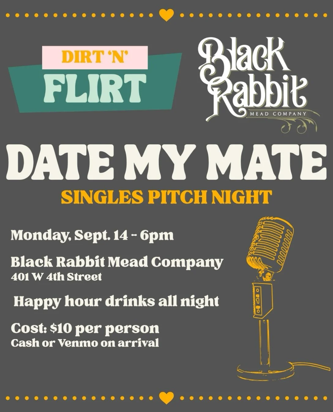 You know that friend who is amazing, hilarious, attractive, and somehow STILL SINGLE? This is your chance to take their dating life into your hands. 

Bring your best sales pitch and convince a room full of eligible singles why your friend is the one