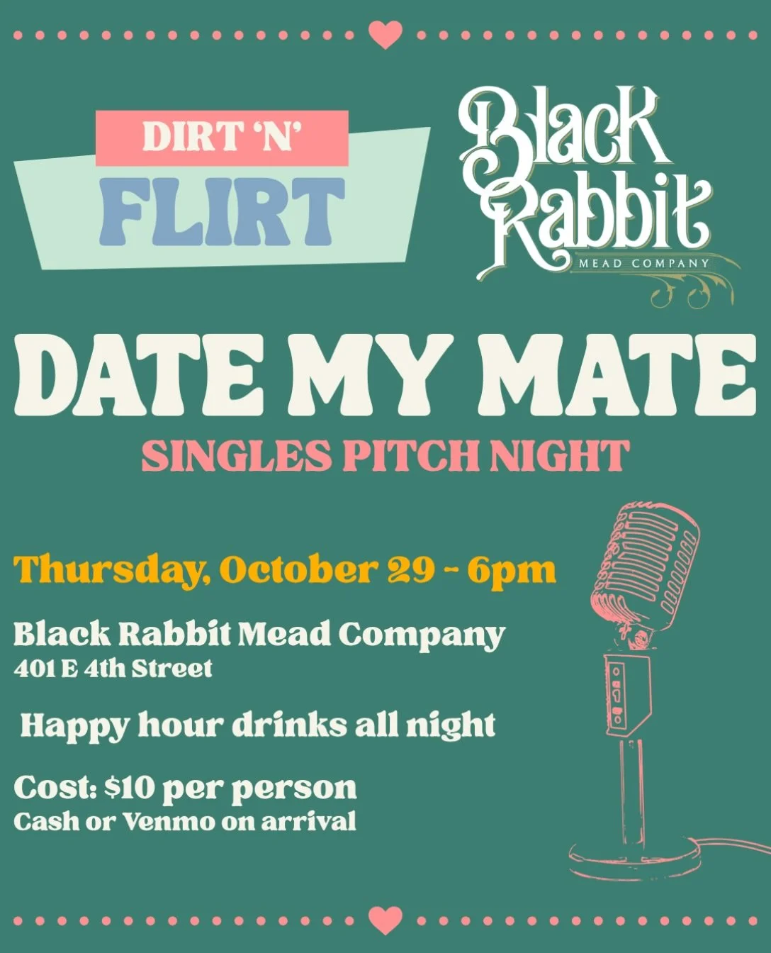 We&rsquo;re back with round ✌🏼
With over 100 people showing up and 10 amazing pitches (and so many number exchanged) we had to do another one.

You know that friend who is amazing, hilarious, attractive, and somehow STILL SINGLE? This is your chance